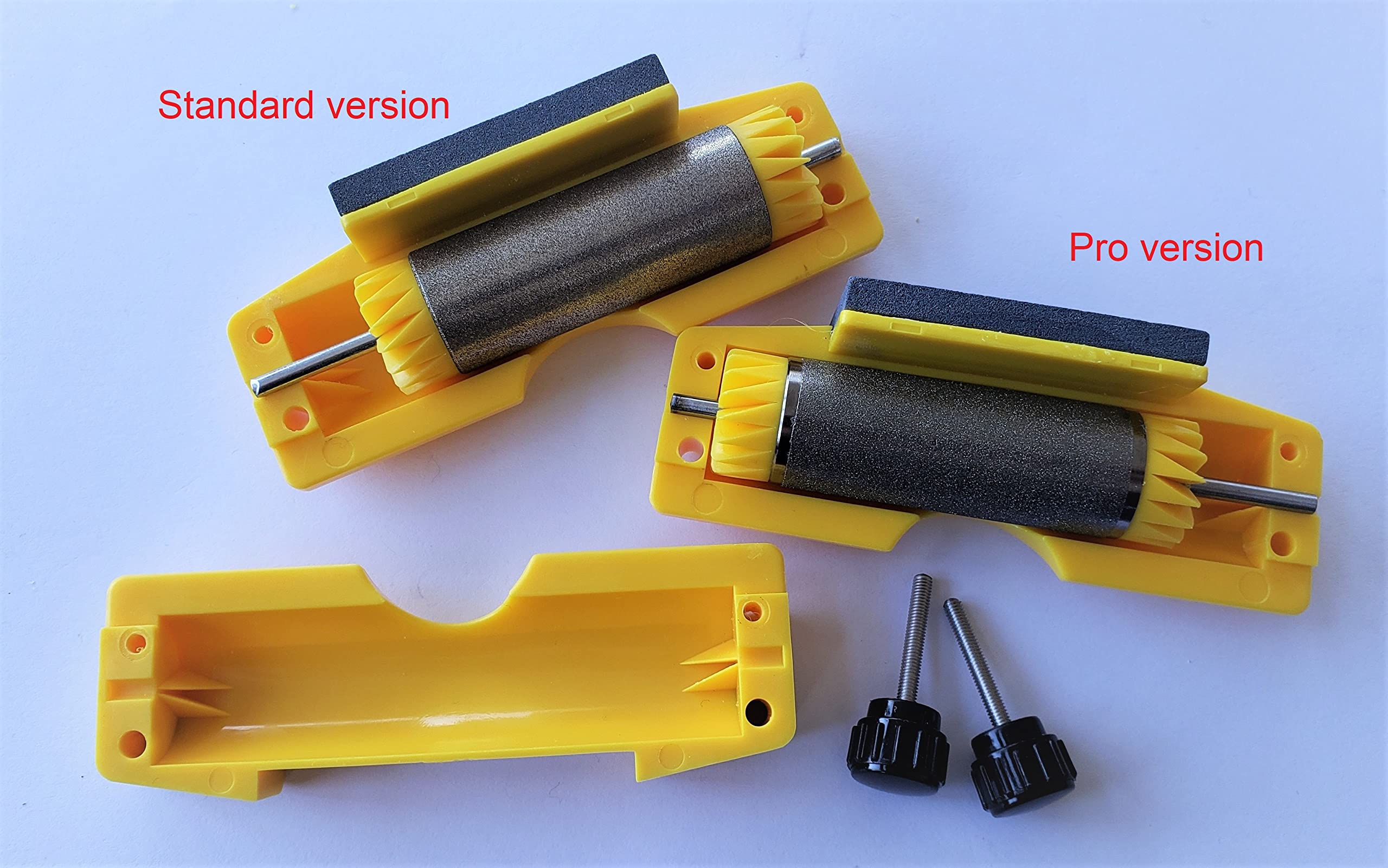 Professional Handheld Hockey Skate Sharpener - Portable Ice Skate Blade Sharpening Tool for Hockey Players - Perfect for On-the-Go Maintenance at Rinks & Home Practice
