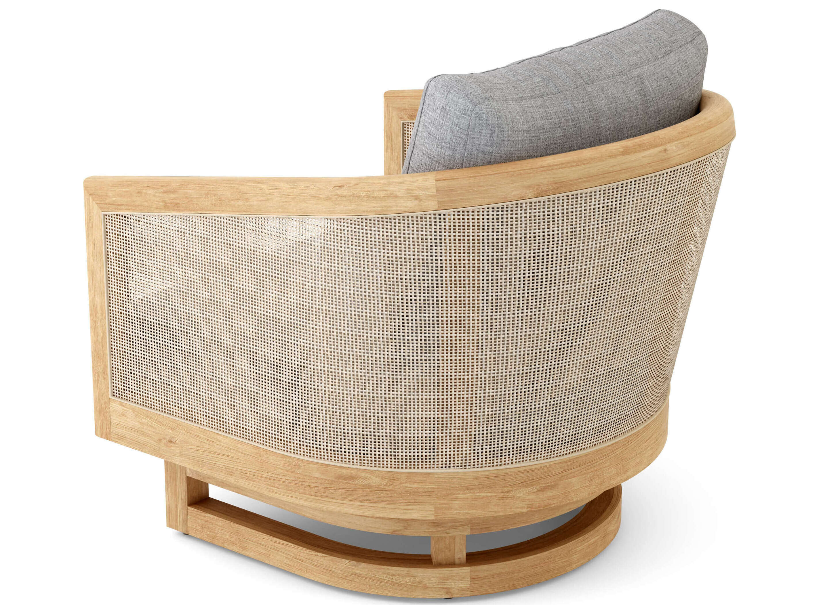 Anderson Teak Catania Swivel Lounge Chair DS 338 - Outdoor Patio Furniture, Weather-Resistant Teak Wood, 360-Degree Swivel Base - Perfect for Poolside, Garden, Deck, and Backyard Relaxation