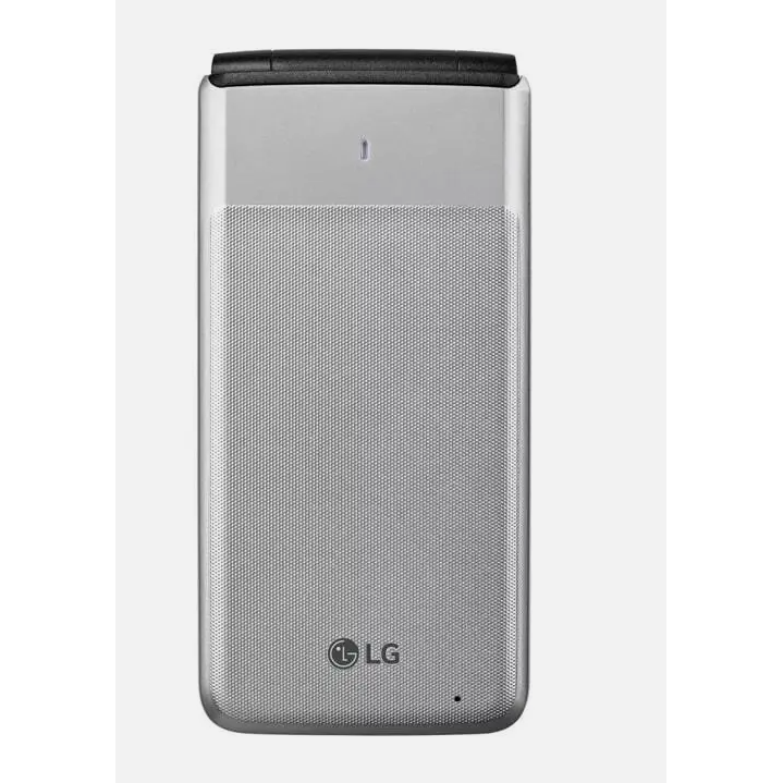 LG Wine LTE 4G VoLTE Flip Phone for T-Mobile (UN220) - Silver | HD Voice | Basic Mobile Phone for Seniors & Emergency Use | Perfect for Travel, Outdoor Activities & Backup Communication