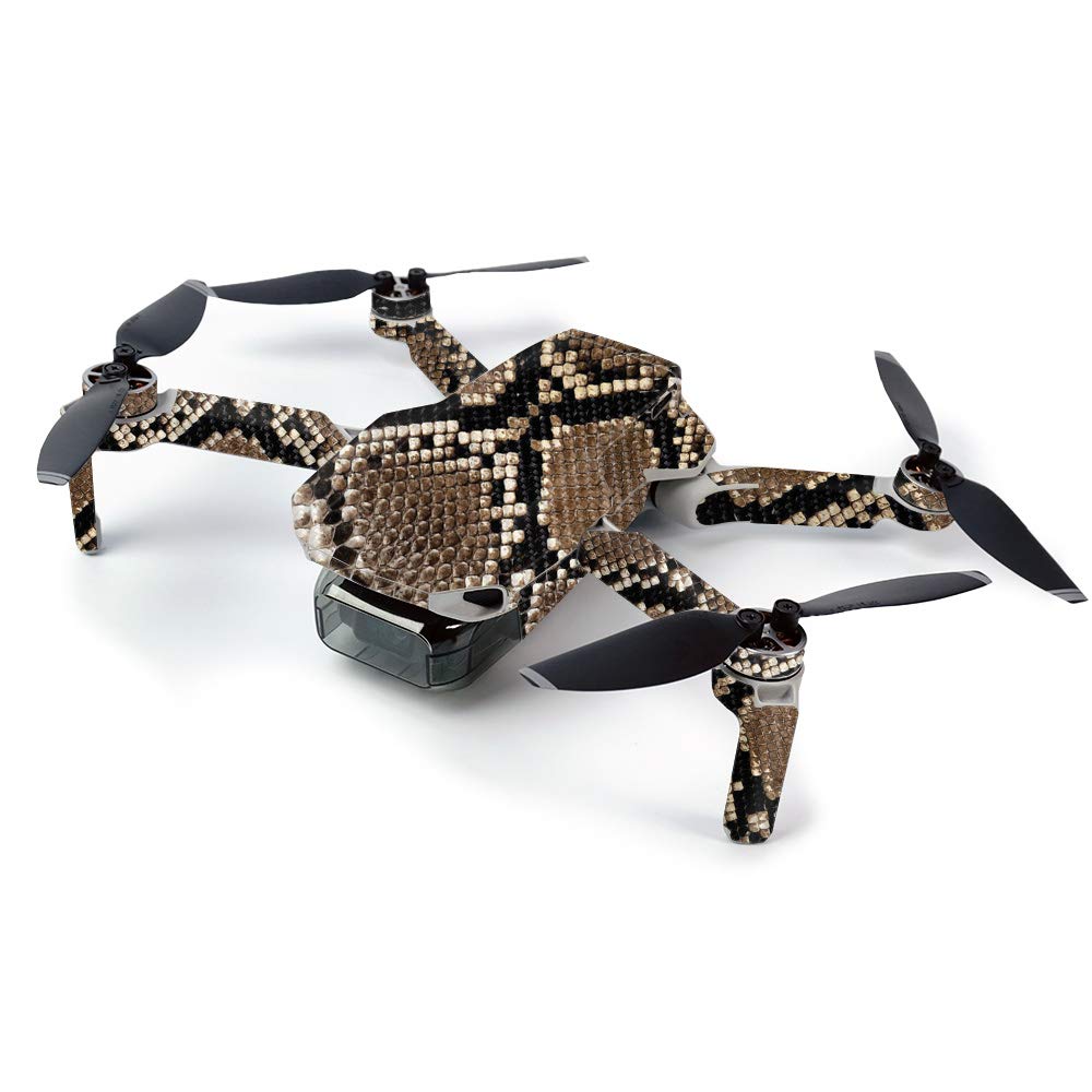 Premium Carbon Fiber Skin for DJI Mavic Mini Drone - Rattler Design | Protective & Durable Textured Finish | Easy to Apply & Remove | Made in USA | Perfect for Outdoor Adventures, Travel & Aerial Photography