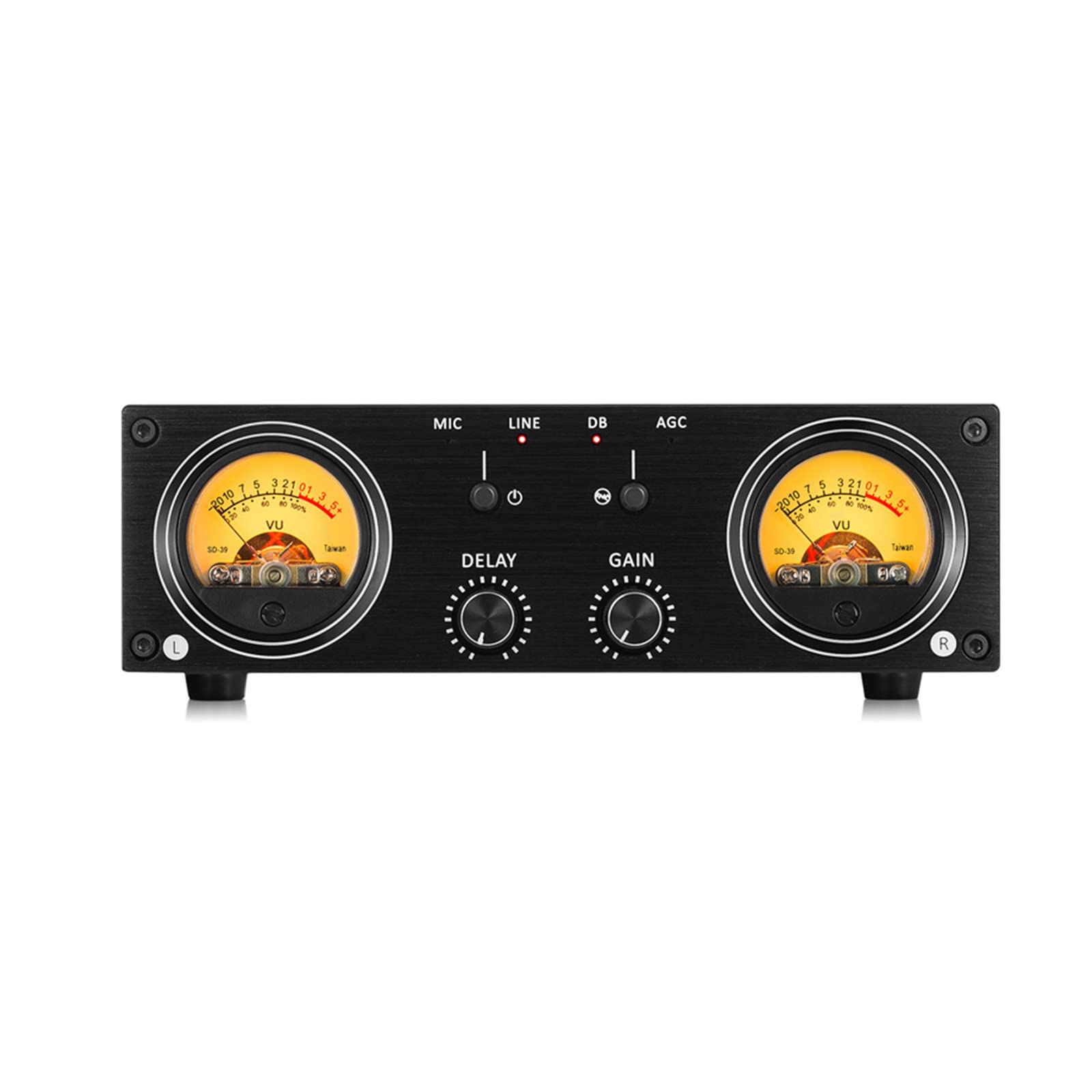 Professional VU Meter & Converter Box - Analog Sound Level Indicator for Amplifier/Preamp Switch Box - Perfect for Home Studio, DJ Setup & Audio Equipment Monitoring