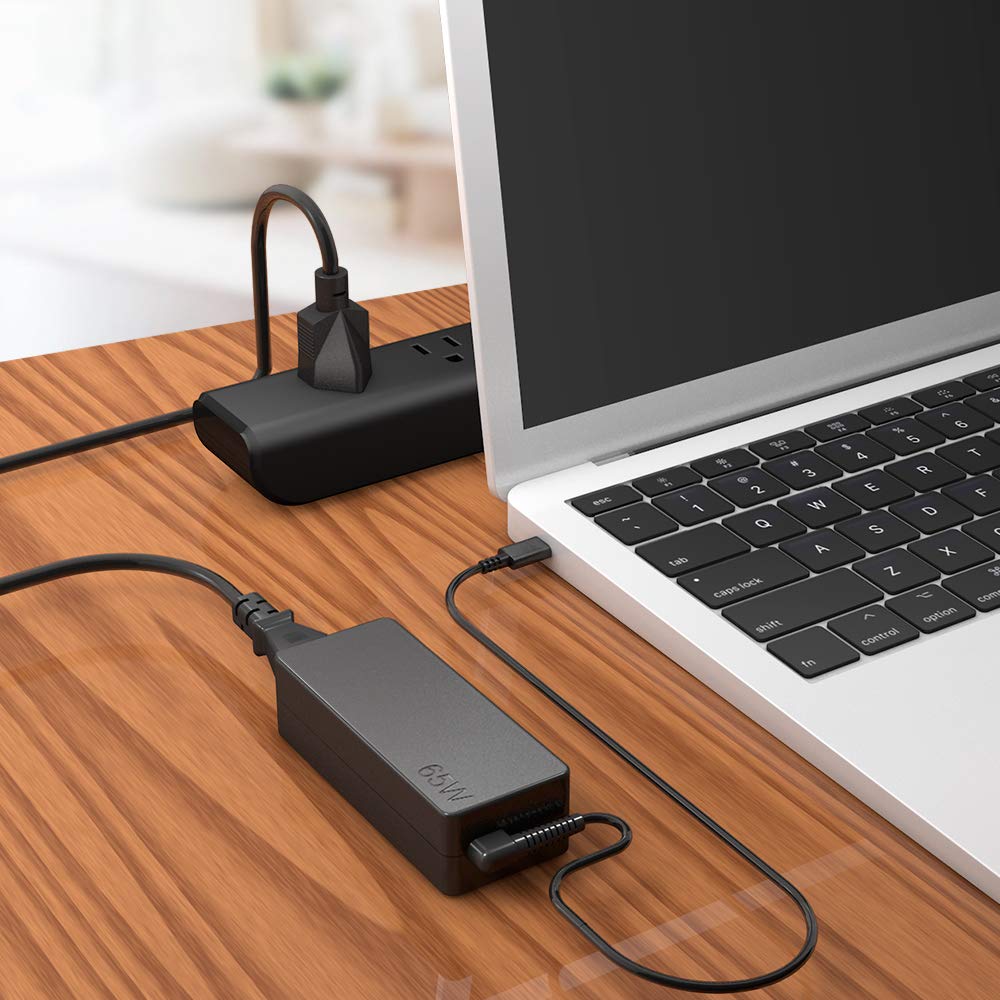 45W 65W USB Type-C PD Fast Charger - Compatible with Lenovo Yoga 720/910/920, Chromebook C330/S330, ThinkPad X1 Carbon, MacBook Pro 13