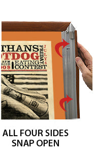 27x39 Designer Wood Snap Frames for Posters - 2 Wide Matboard Included - Perfect for Art Displays, Home Decor & Office Presentations