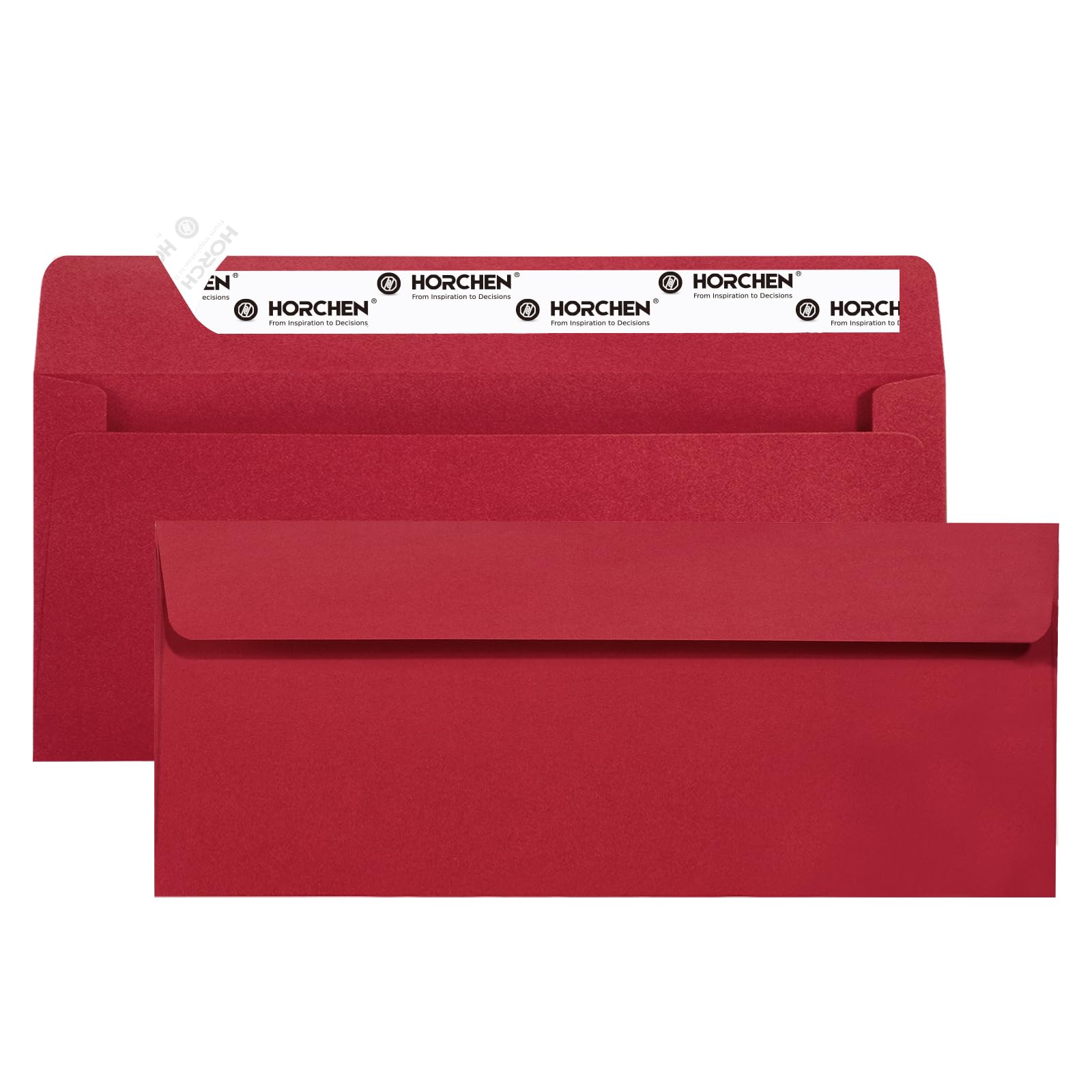 100 Red #10 Self Seal Business Envelopes - 4.125