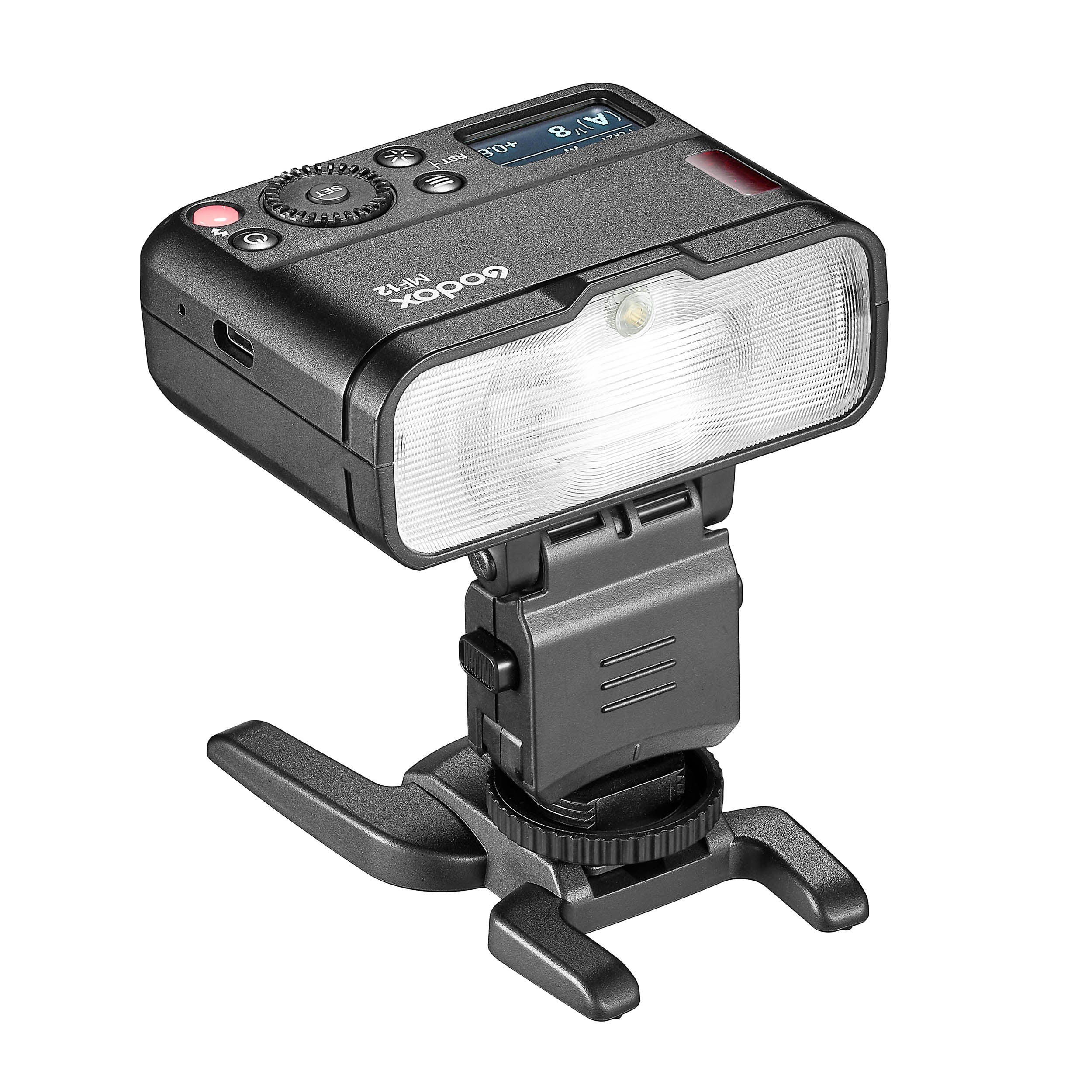 MF12 12W 2.4GHz Ultra Compact Macro Flash with Optional Fitting - Perfect for DSLR Photography, Product Shots & Close-Up Macro Shooting