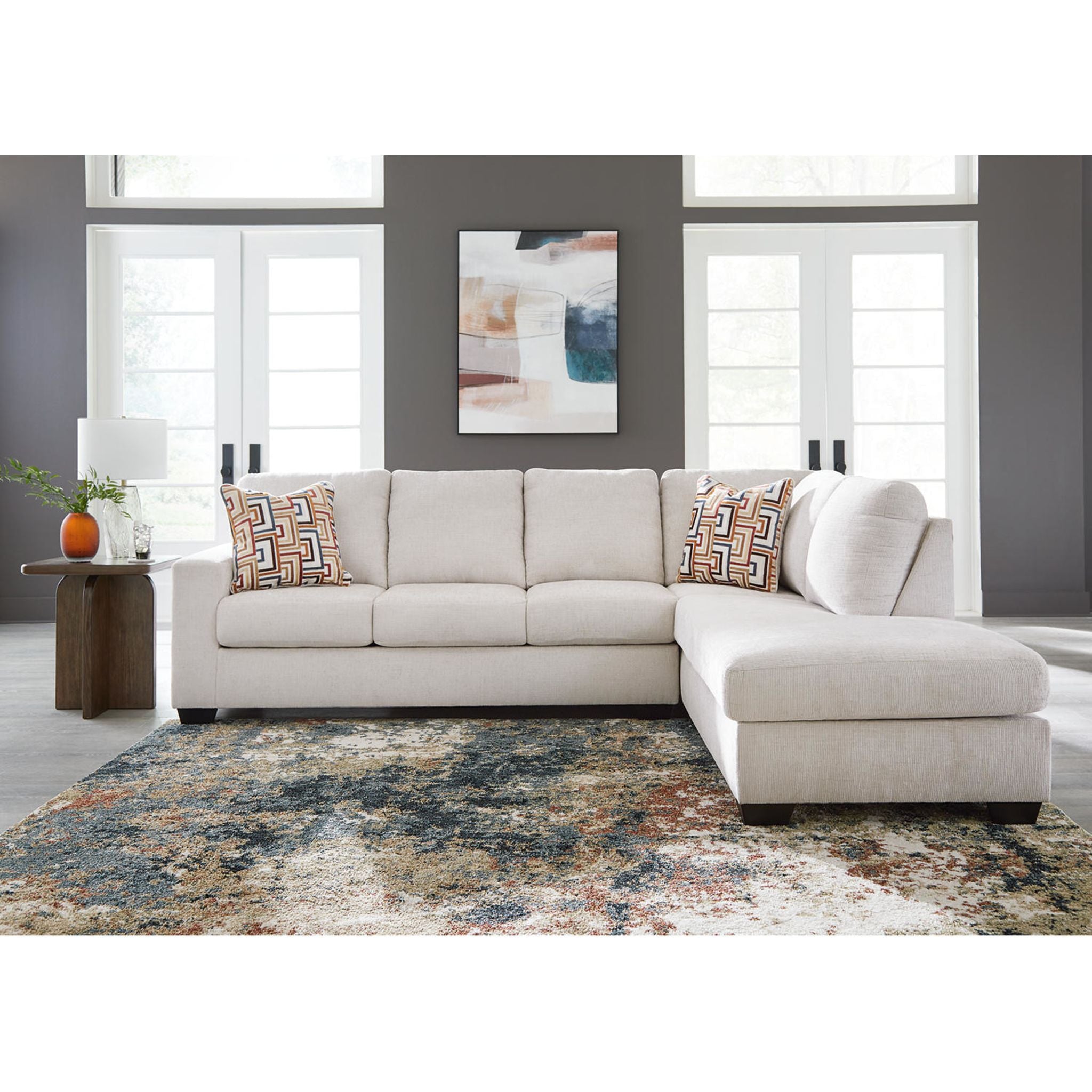 Stylish Aviemore 2-Piece Sectional Sofa with Chaise Lounge - Modern Living Room Furniture for Small Spaces & Apartments | Perfect for Family Gatherings, Movie Nights & Relaxing