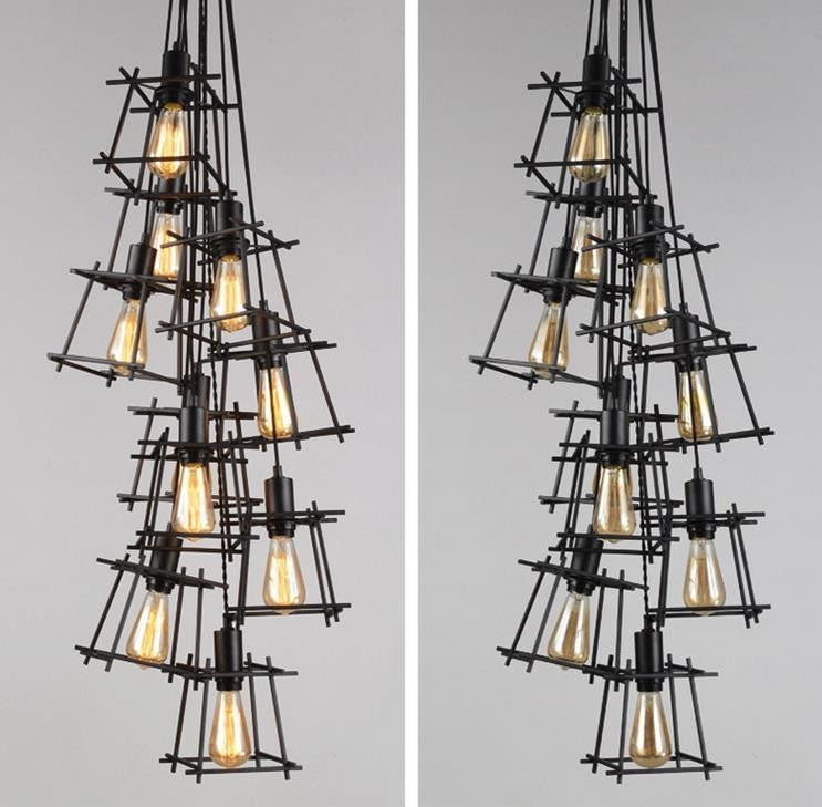Modern Abel Pendant Light - Sleek Hanging Fixture for Kitchen Island, Dining Room & Bedroom - Adjustable Height LED Chandelier with Dimmable Lighting