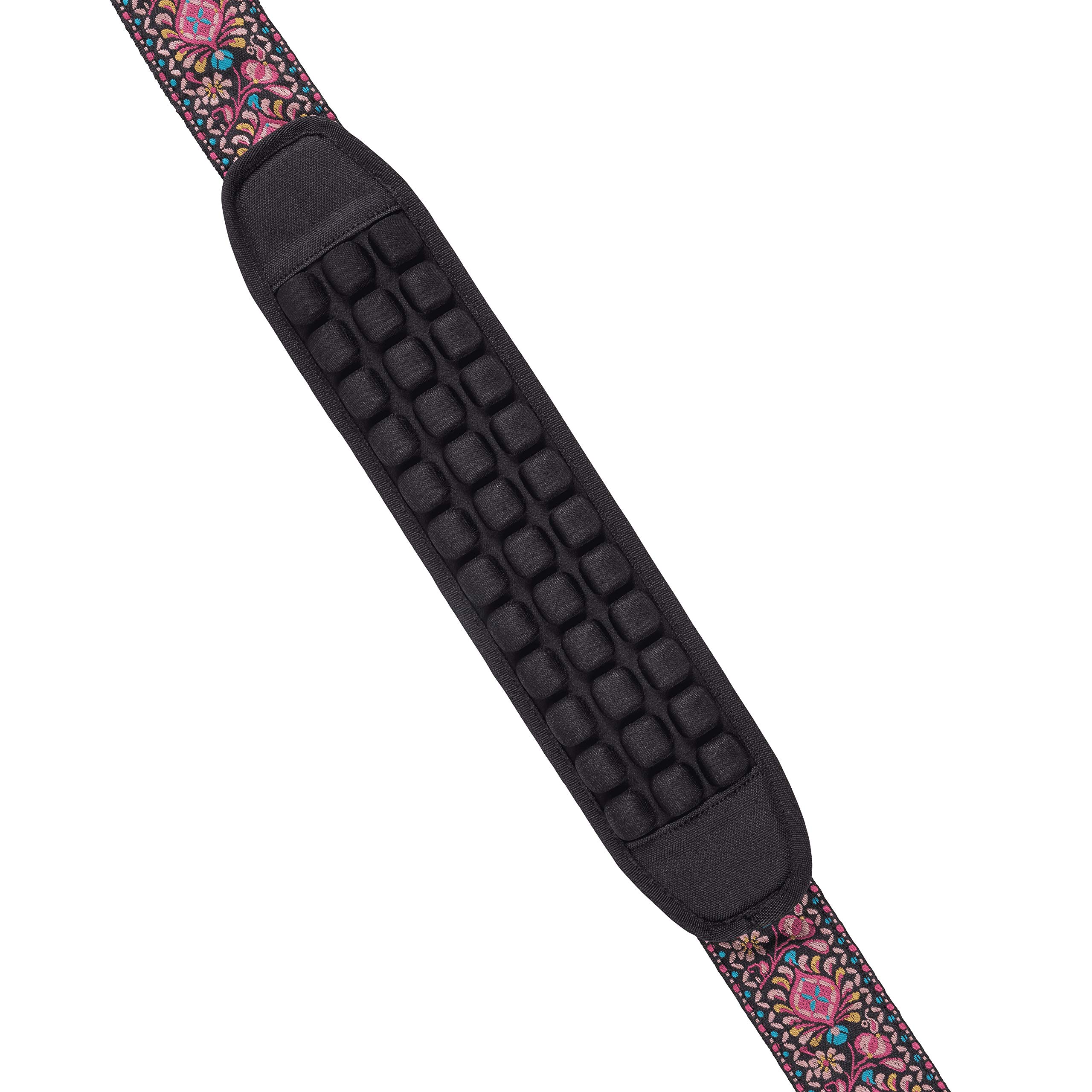 KLIQ Aircell Guitar Pad - Standard Black Guitar Shoulder Strap Cushion for Comfortable Playing | Perfect for Acoustic & Electric Guitars, Long Practice Sessions & Live Performances