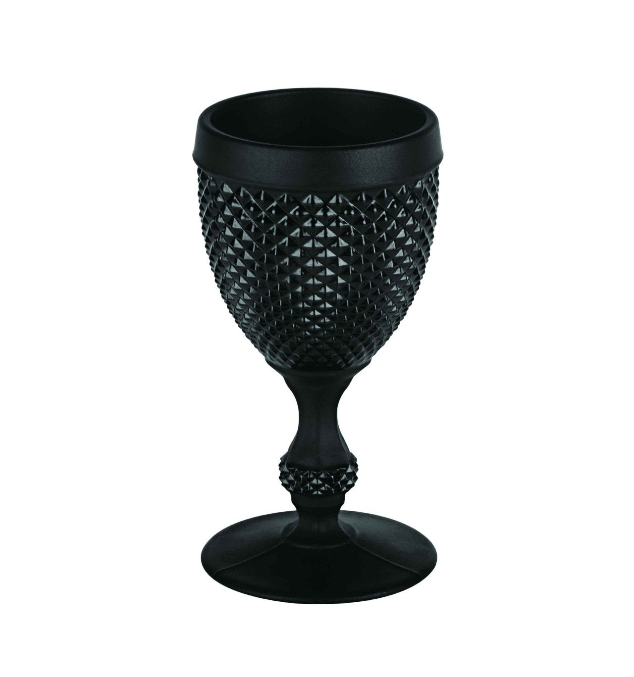Frosted Black Water Goblet - Elegant Drinking Glass for Wine, Cocktails & Home Decor - Perfect for Parties, Weddings & Dining