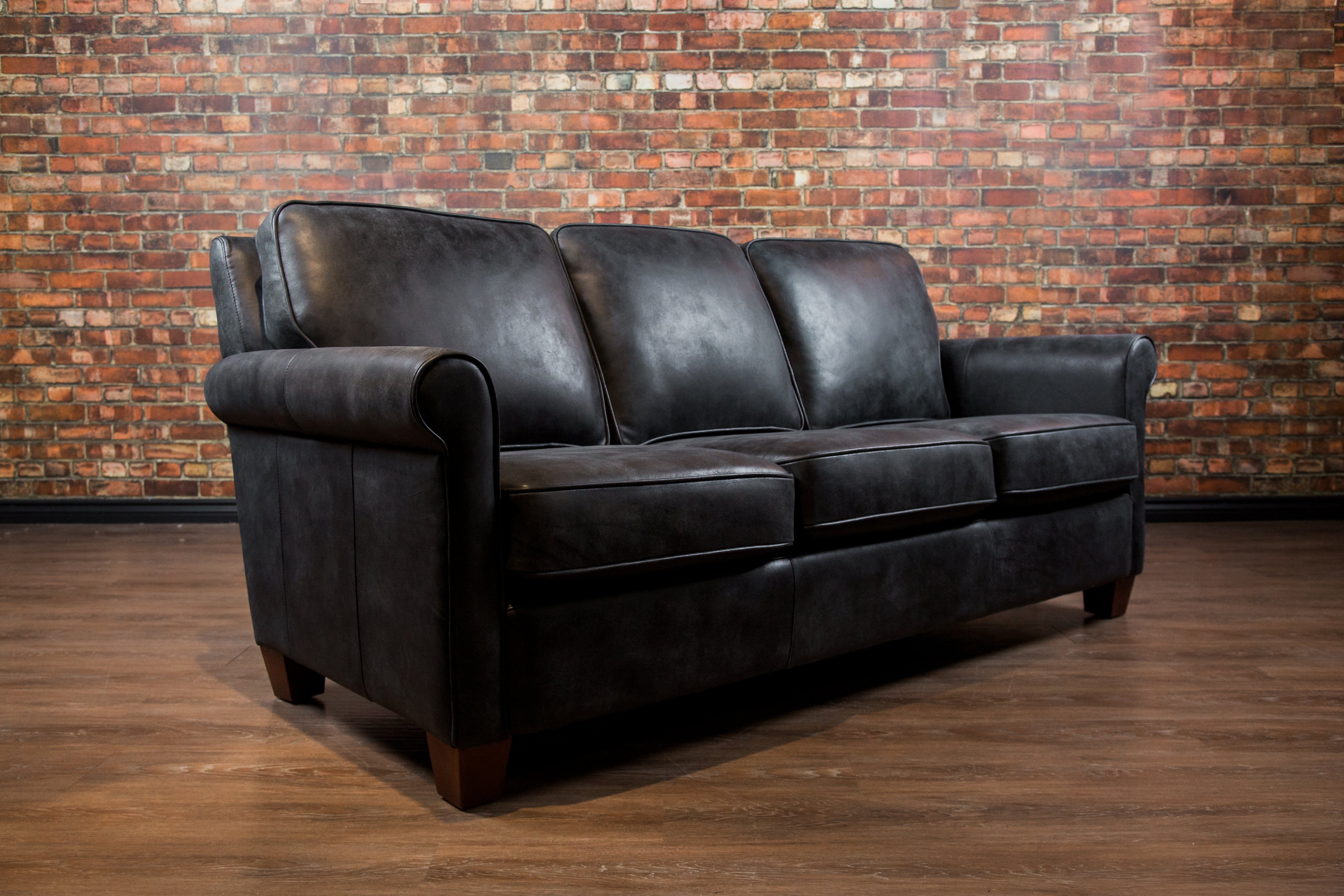 Luxury Chicago Leather Sofa - Genuine Leather Couch for Living Room, Modern & Comfortable - Perfect for Home, Office & Lounge Decor