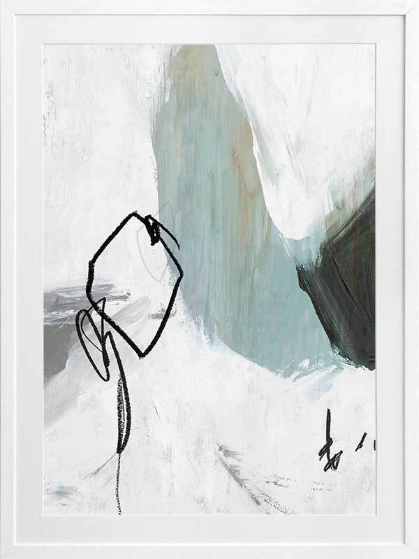 Defined II Framed Art Print - Modern Wall Decor for Living Room, Bedroom & Office - Premium Canvas Painting for Home & Office Decor