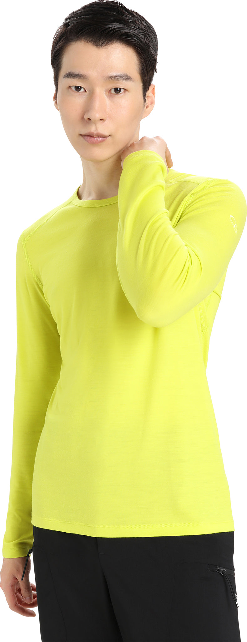 200 Oasis Long Sleeve Crew Neck T-Shirt for Men - Soft Cotton Casual Shirt - Perfect for Everyday Wear, Work & Outdoor Activities