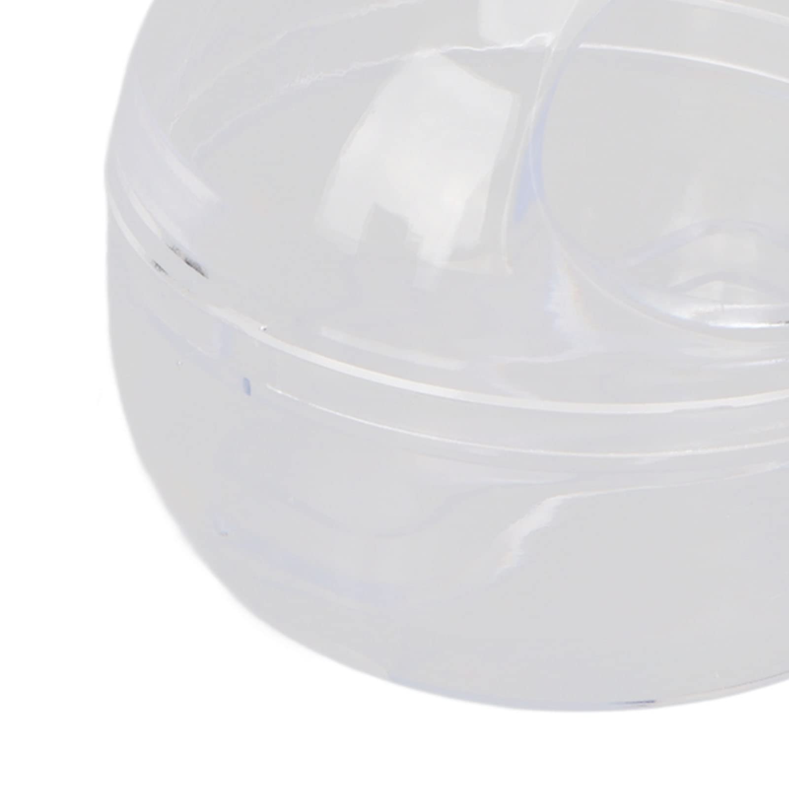 EXCLUZO Nail Tips Cleaning Box - Transparent Brush Organizer for Home & Salon Use