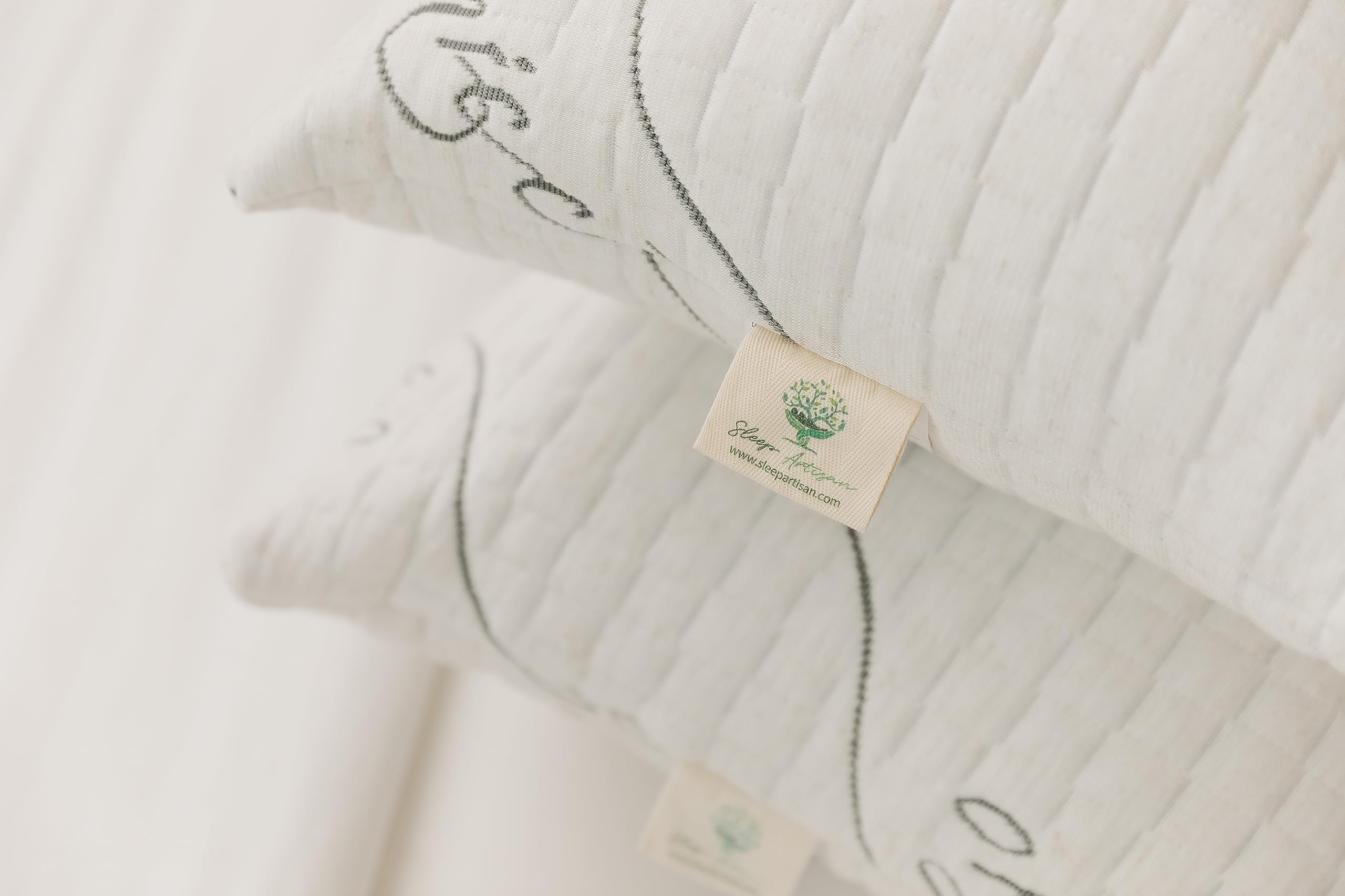 Natural Talalay Latex Pillow for Sleeping - Adjustable Loft, Washable Cover, Back & Neck Support - Handmade in USA, Queen Size - Perfect for Side Sleepers, Stomach Sleepers & Neck Pain Relief