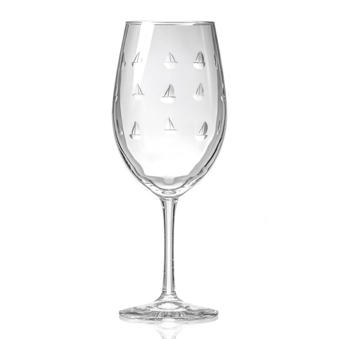 Premium 18oz All Purpose Wine Glasses Set of 4 - Elegant Stemware for Red, White, Sparkling Wines - Perfect for Dinner Parties, Weddings & Home Entertaining