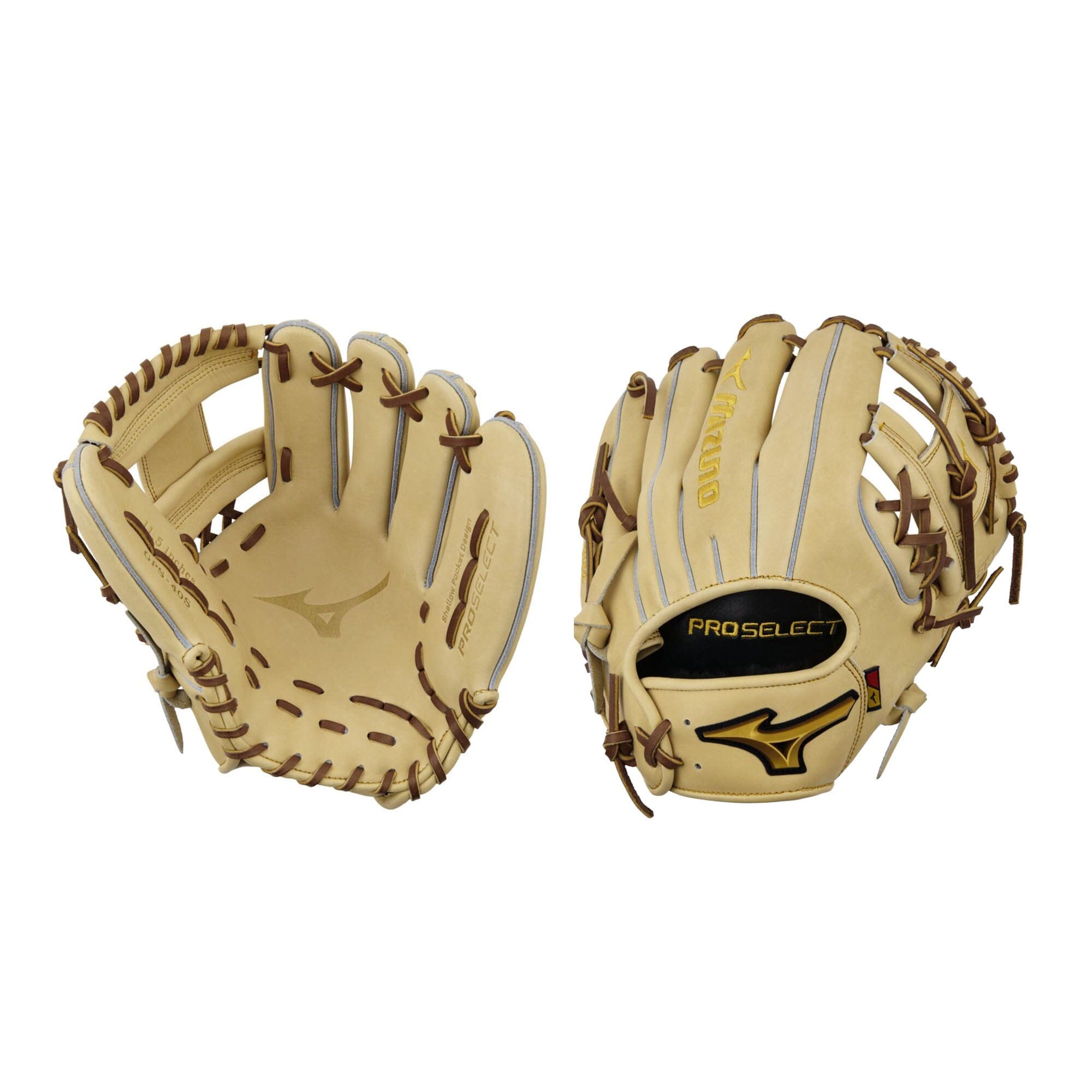 Mizuno GPS 40S Pro Select Infielder Baseball Glove 11.5 Inch - Premium Leather for Baseball Players - Perfect for Infield Practice & Games (Model: 313209)