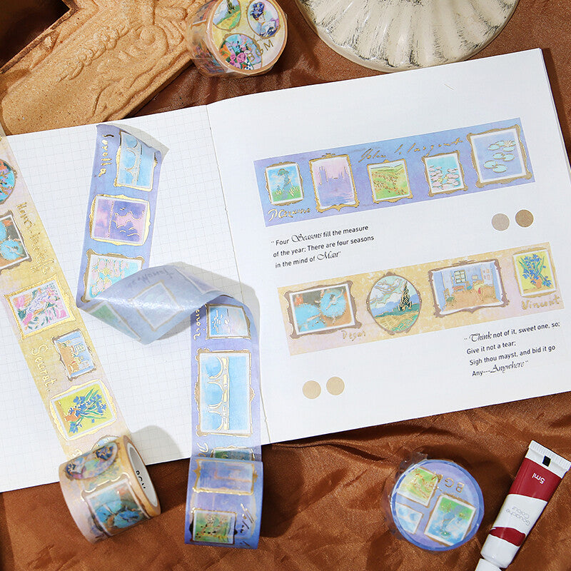 Art Tour Roman Washi Tape - Decorative Japanese Paper Tape for Scrapbooking, Journaling, Gift Wrapping & DIY Crafts