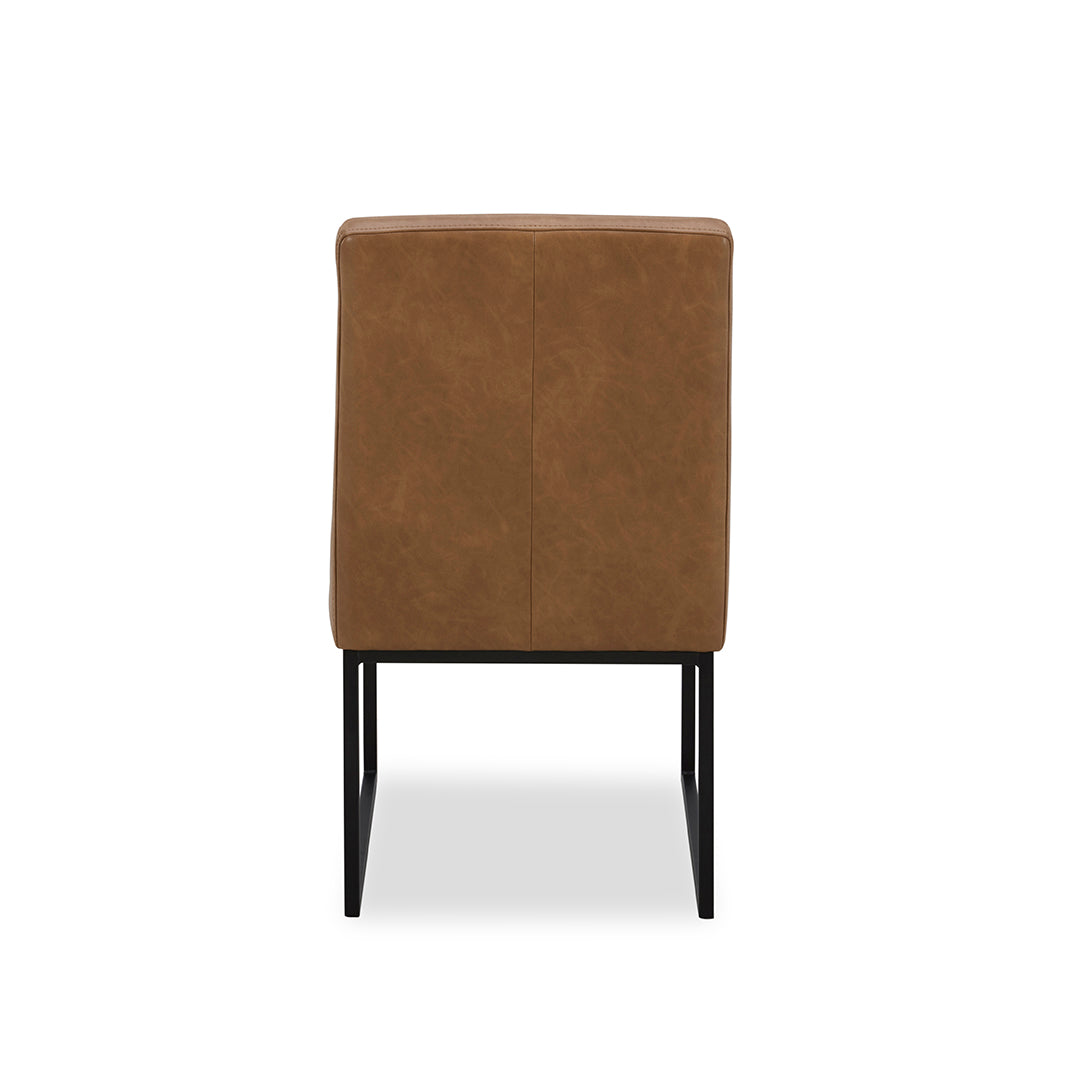 Copley Upholstered Dining Chair - Modern Fabric Armchair with Wooden Legs for Kitchen, Dining Room & Office - Comfortable Seating for Home & Restaurant Use