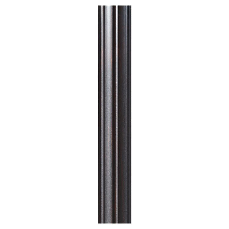 7 Foot Round Fluted Outdoor Lamp Post - Durable Weatherproof Garden Lighting for Patio, Yard, and Driveway Decor
