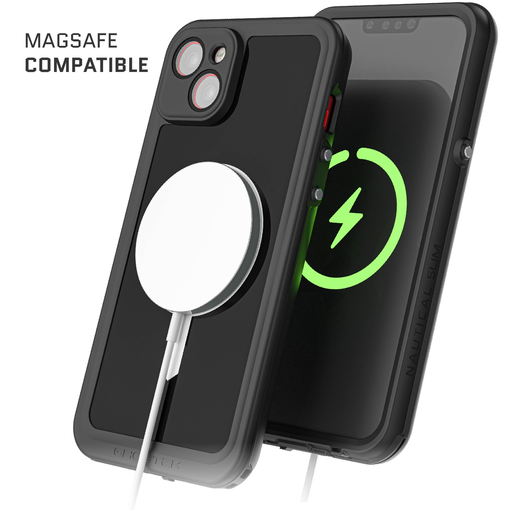 iPhone 14 Series Rugged Full Body MagSafe Protective Case - Slim & Durable Shockproof Cover for iPhone 14/14 Pro/14 Pro Max - Perfect for Outdoor Adventures, Work & Daily Use