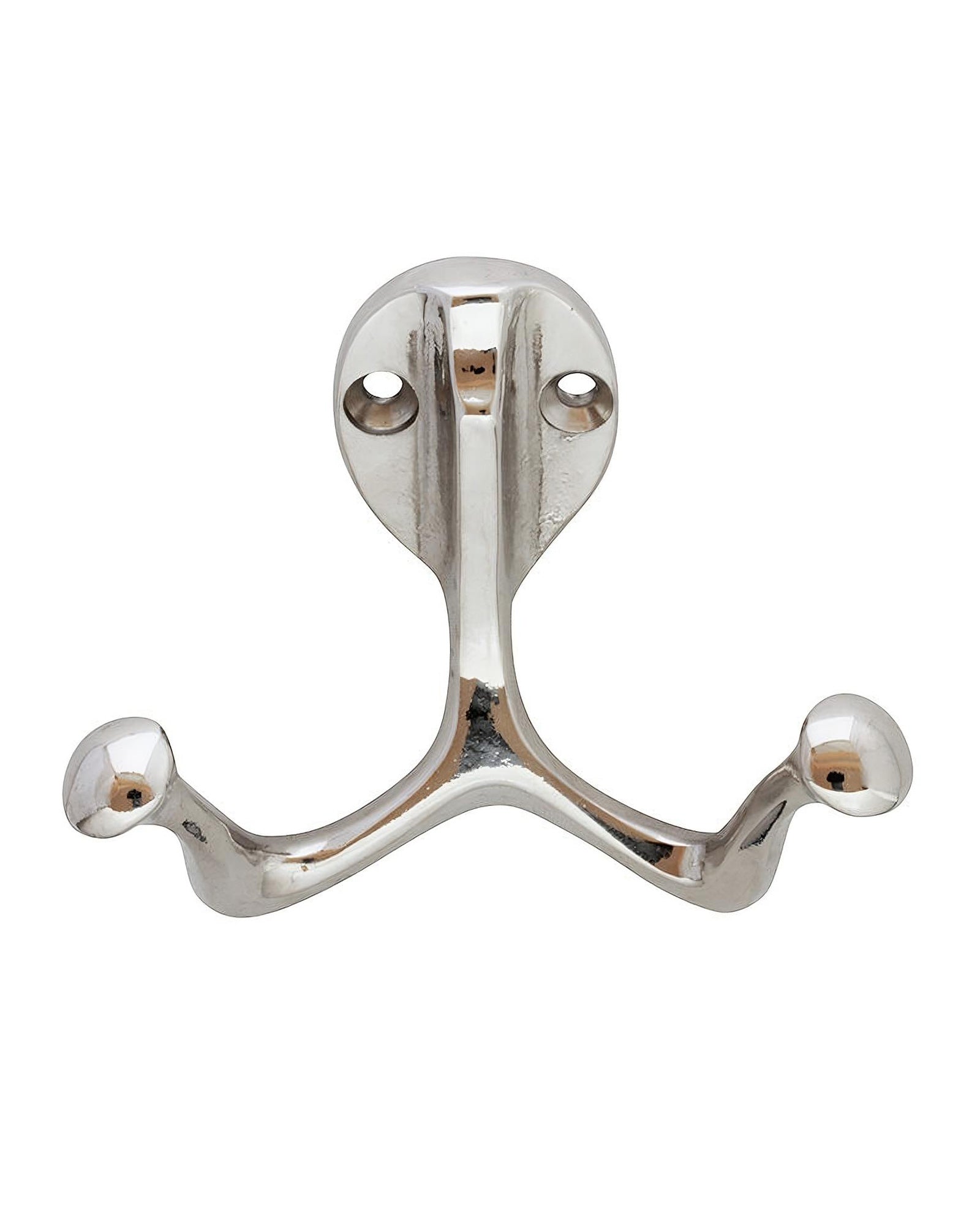Dubbelkrok Jugend II Nickel Double Hook - Perfect for Hanging Plants, Towels, and Kitchen Utensils in Home & Garden