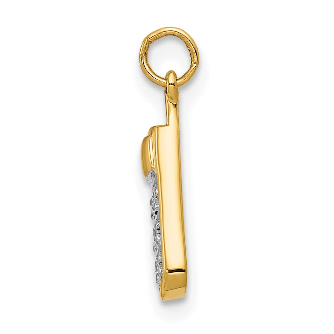 14K Yellow Gold Diamond Phone Charm - Elegant & Durable Jewelry for iPhone, Samsung & Smartphones - Perfect Gift for Women & Girls