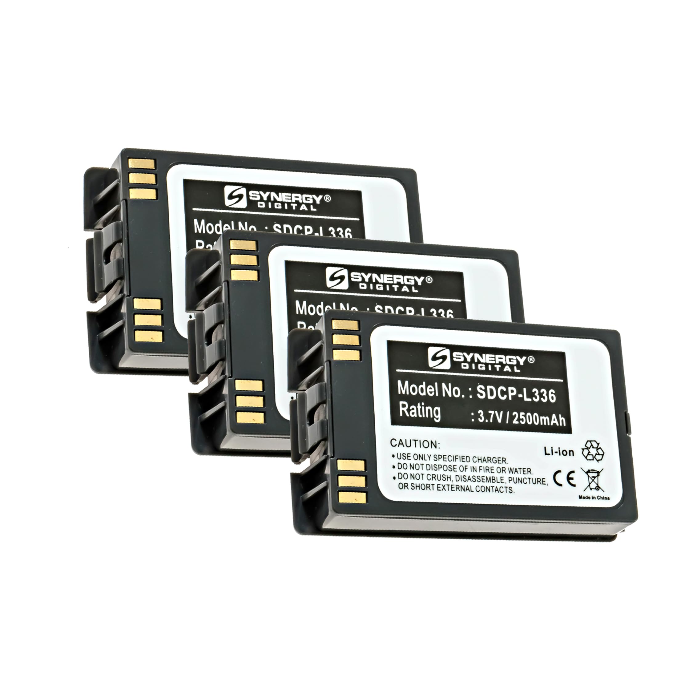 Synergy Digital Avaya PBP0850 Replacement Battery Combo Pack - 3 x SDCP-L336 Batteries for Office Phones & Business Communication