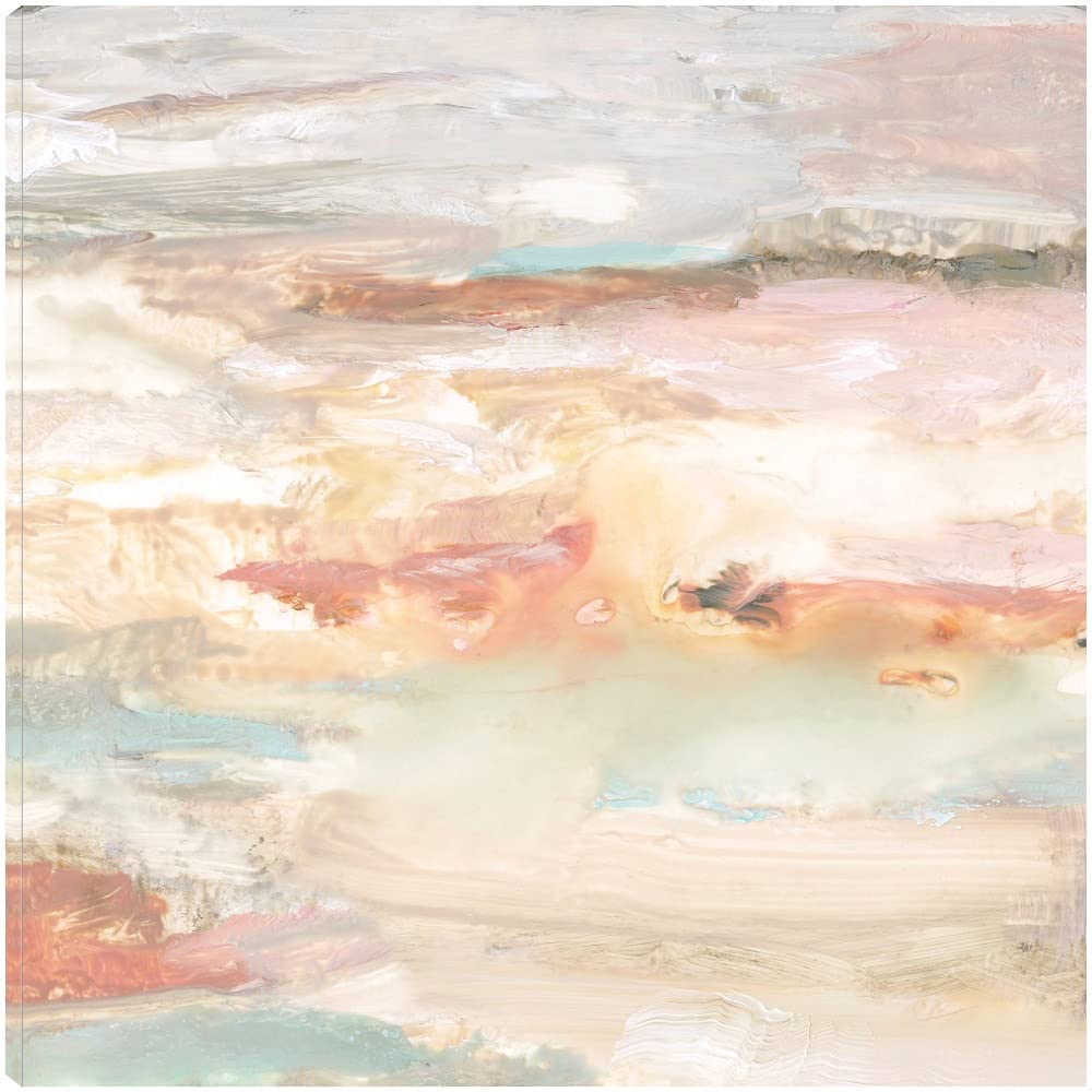 September Wind Fine Art Canvas Wall Decor by Artist Nan - 22x22 Inch Ready to Hang Painting for Living Room, Bedroom, Office - Modern Abstract Artwork for Home & Commercial Spaces