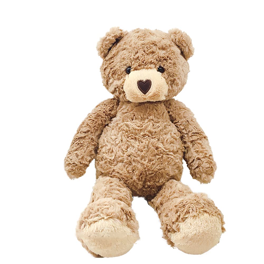LApapaye 15.7inch Soft Teddy Bear Plush Stuffed Animal Toy - Cute Kawaii Scarf Bear for Kids, Birthday Gifts & Home Decor (Brown, 40cm) - Perfect for Nursery, Valentine's Day & Christmas Presents