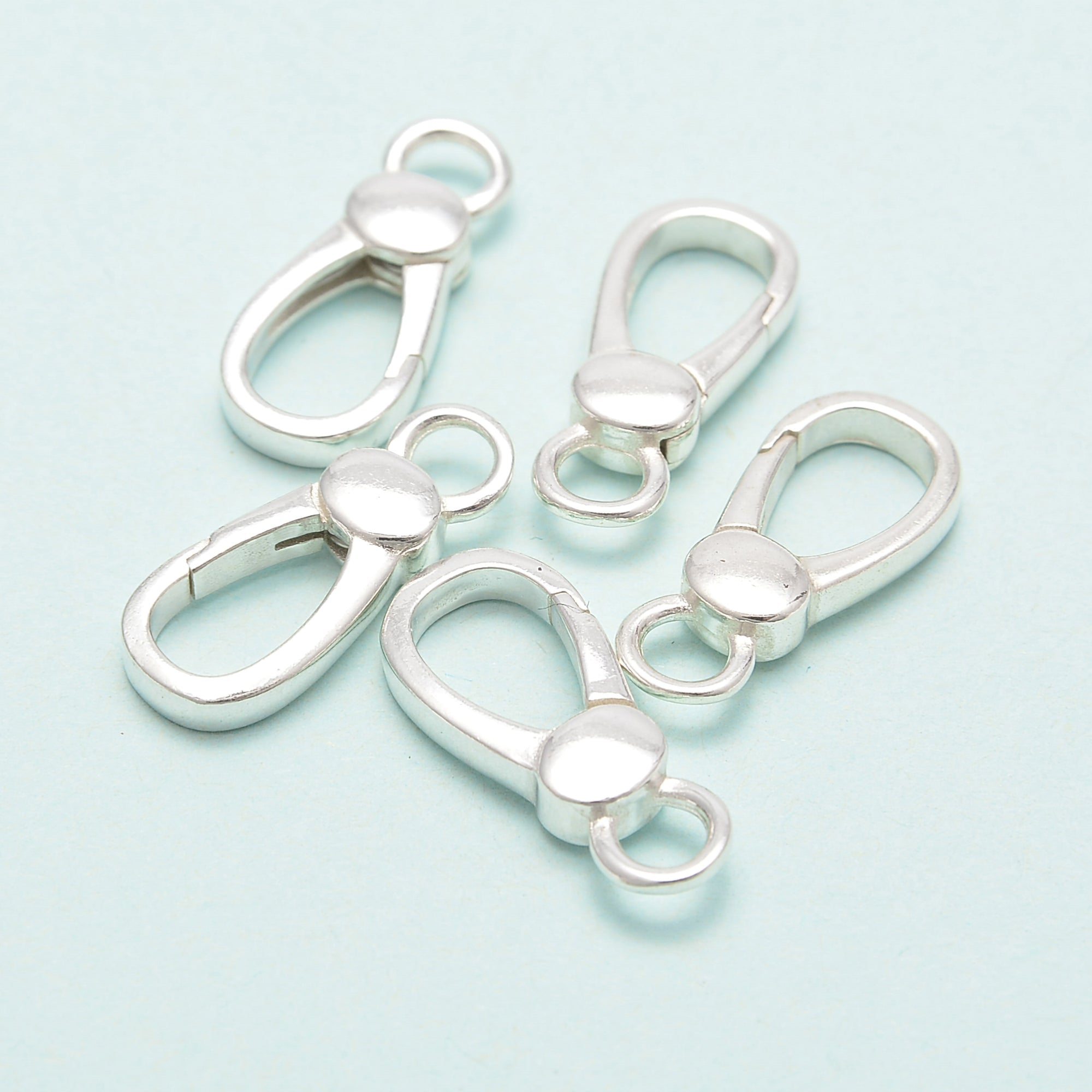 925 Sterling Silver Big Lobster Clasp 9x20.5mm - 2 Pieces Per Bag - Jewelry Making Supplies for Bracelets, Necklaces & DIY Crafts