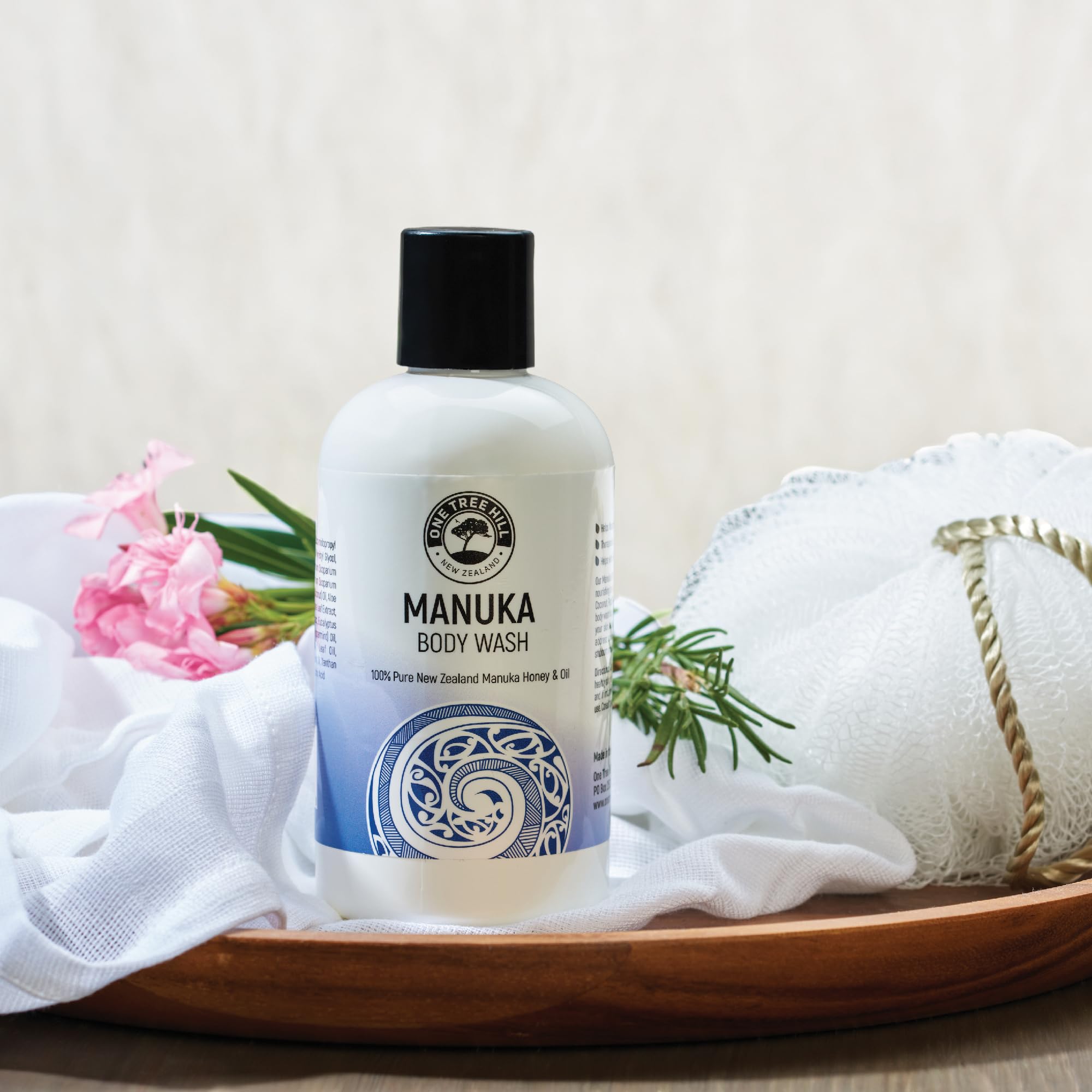 One Tree Hill Manuka Body Wash with Manuka Honey & Essential Oils - 9 Fl Oz for Hydrating & Soothing Skin | Perfect for Dry Skin & Sensitive Skin Care Routine