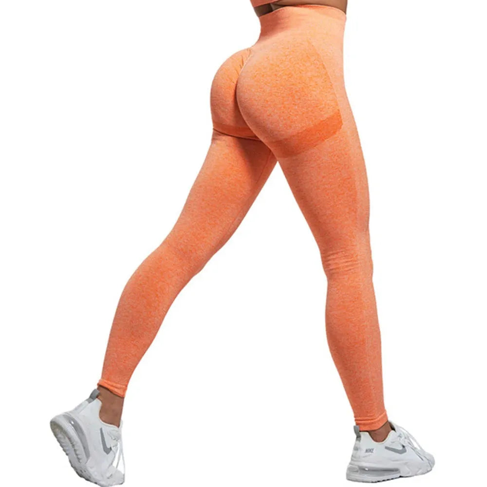 High Waist Seamless Leggings for Women - Push Up Yoga Pants with Elastic Waistband for Running, Gym & Fitness | Comfortable Workout Tights for Yoga, Pilates & Daily Wear