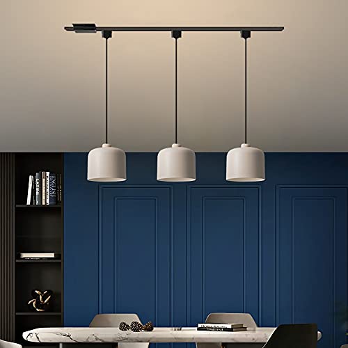 Nordic H-Type Track Lighting Pendant - 3 Lights for Cafe, Bar & Bedroom