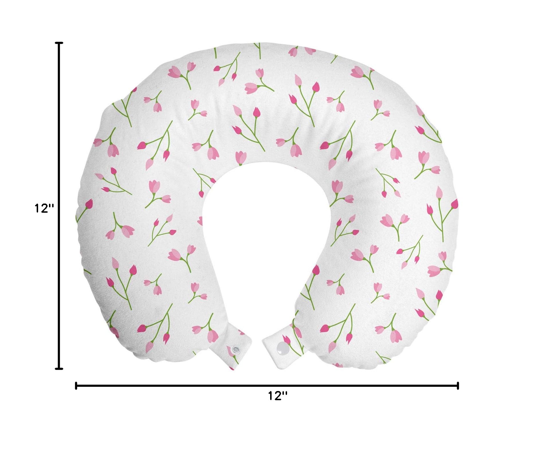 Ambesonne Memory Foam Travel Neck Pillow - 12