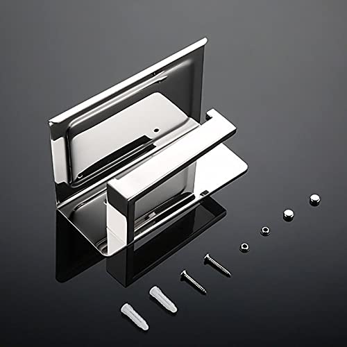 Stainless Steel Shower Shelves & Towel Bar Set - Bathroom Hardware & Bathing Accessories (B126-5 Towel Ring) - Perfect for Modern Bathroom Organization & Spa-Like Experience
