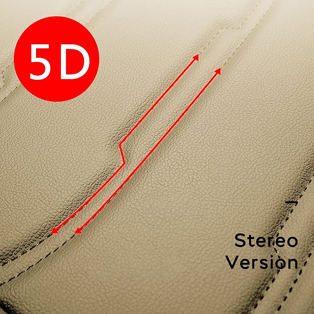 Premium PU Leather Front & Rear Seat Covers for Hyundai Santa Cruz - Comfortable, Durable & Wear-Resistant Beige Car Seat Protectors - Perfect for Daily Commute, Road Trips & Outdoor Adventures