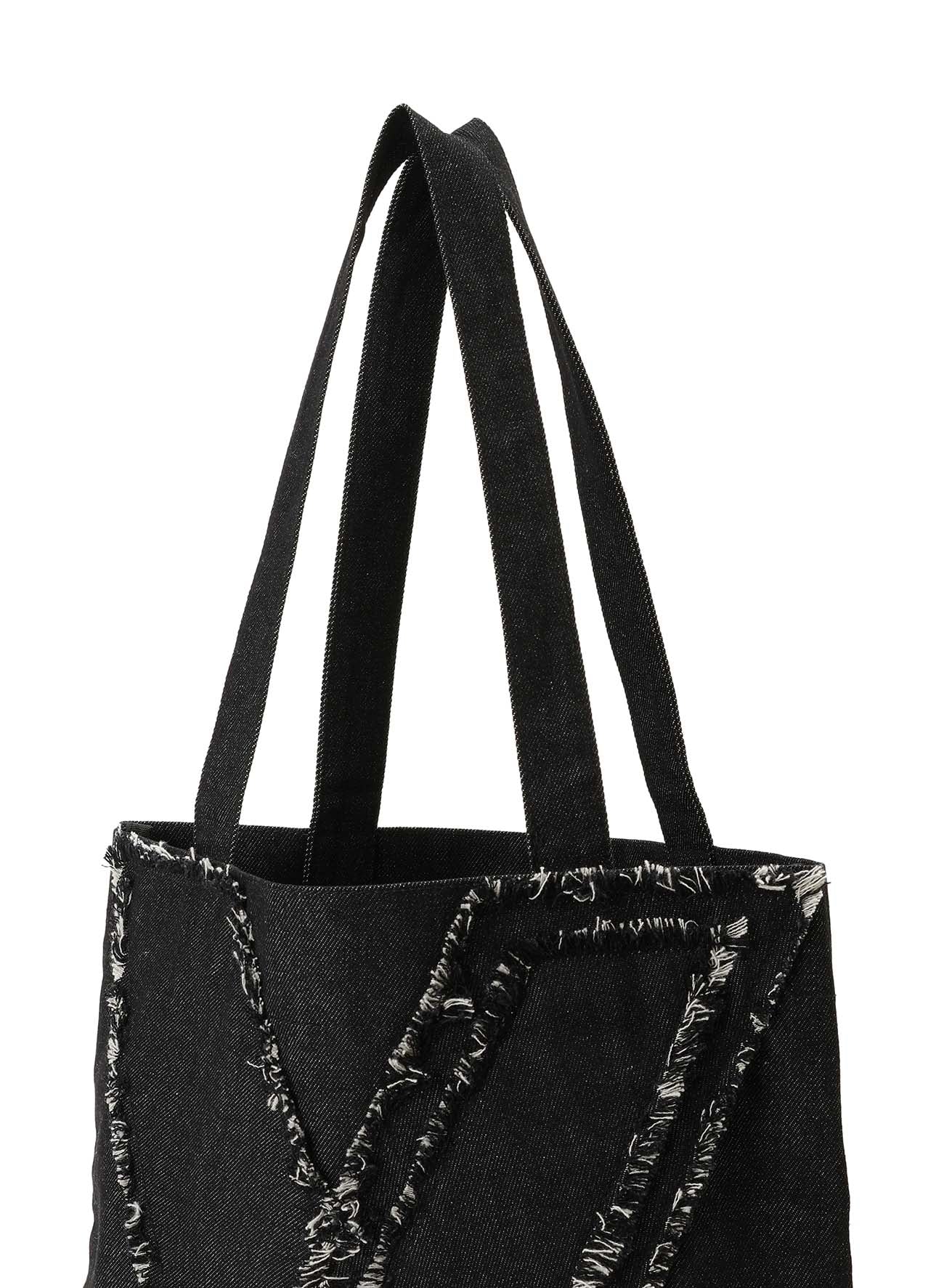 C/DENIM Y DESIGN Patchwork Tote Bag - Stylish & Durable Denim Shoulder Bag for Women, Perfect for Shopping, Beach & Everyday Use