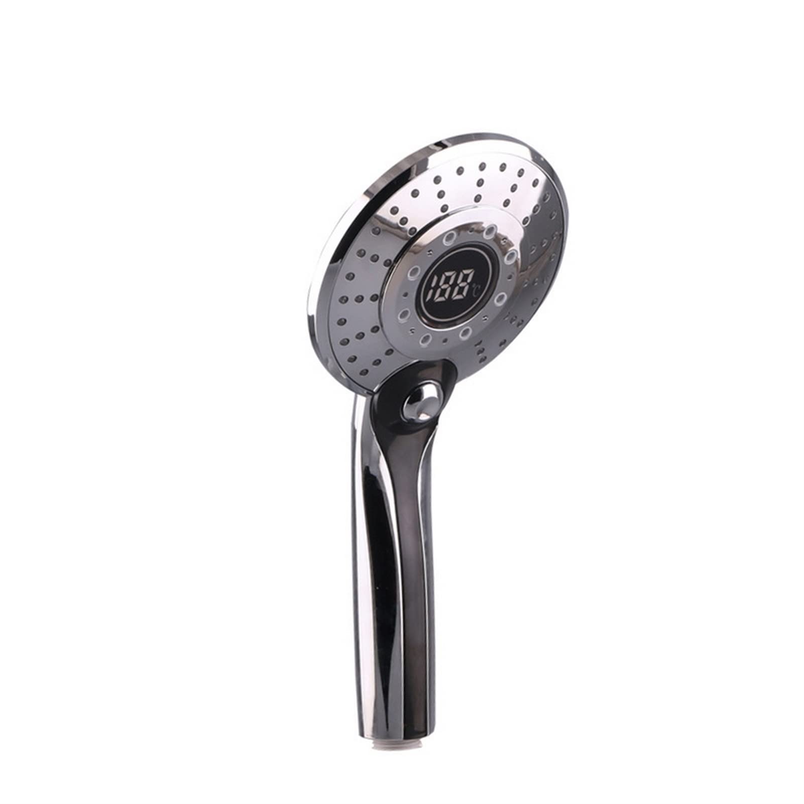 LED Shower Head with Digital Temperature Display - Water Saving Handheld Showerhead with Single Waterfall Spray & Built-in Filter - Perfect for Modern Bathrooms & Spa-Like Shower Experience (Color: A)