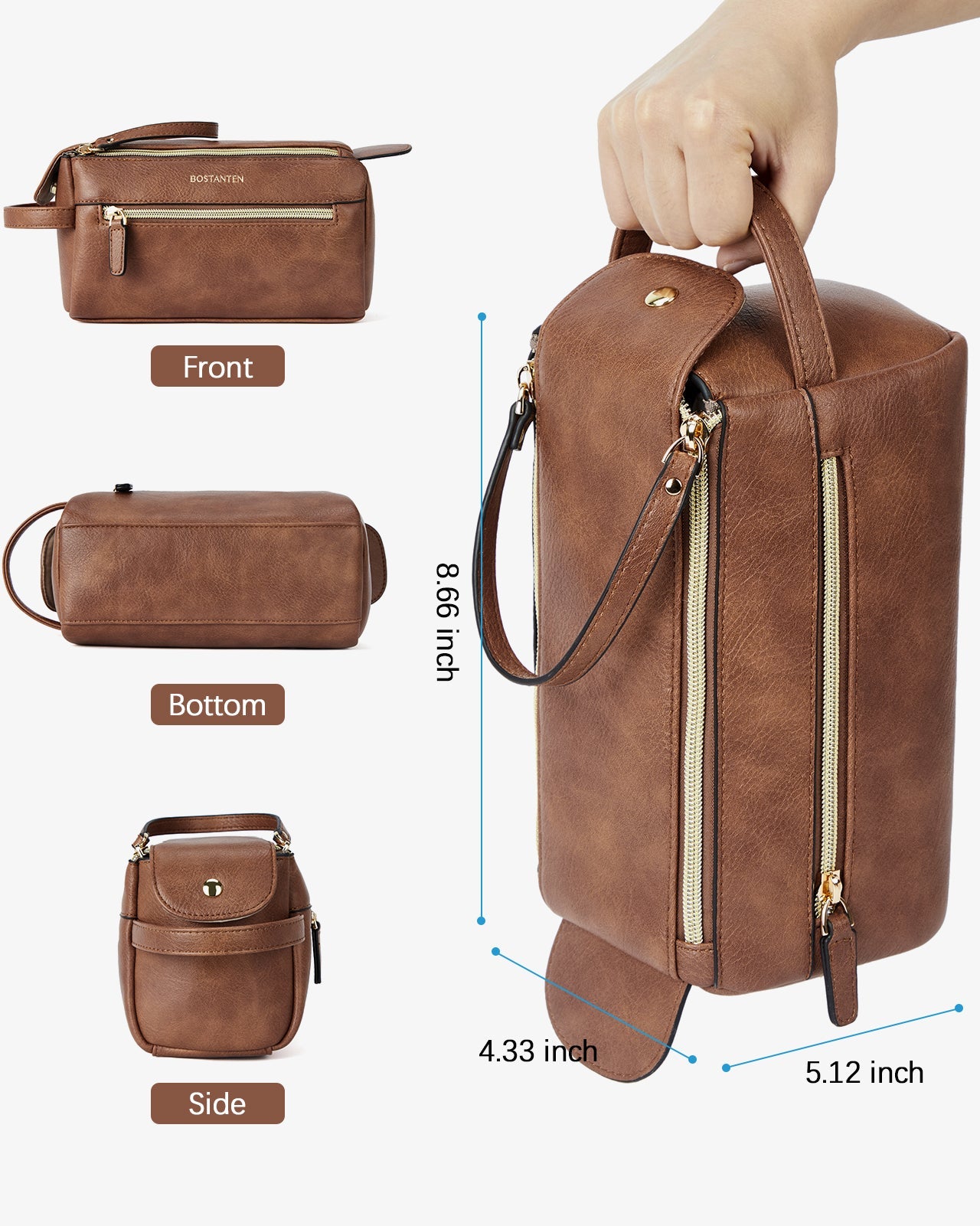 Stylish Travel Toiletry Bag for Women & Men - Waterproof Cosmetic Makeup Organizer | Perfect for Gym, Vacation & Business Trips