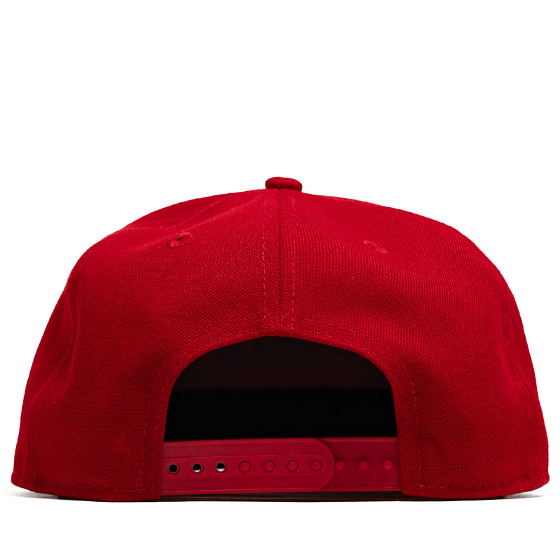 New Era 9FIFTY A-Frame Snapback Cap - Always On Tour Collection - Red Baseball Hat for Men & Women - Perfect for Sports, Streetwear & Casual Outfits
