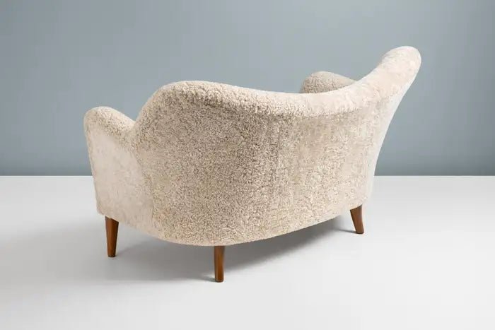 Handmade Designer Custom Love Seat Sofa by Alfred Kristensen - Luxury Home Decor for Living Room, Bedroom & Office - Perfect for Small Spaces and Cozy Corners