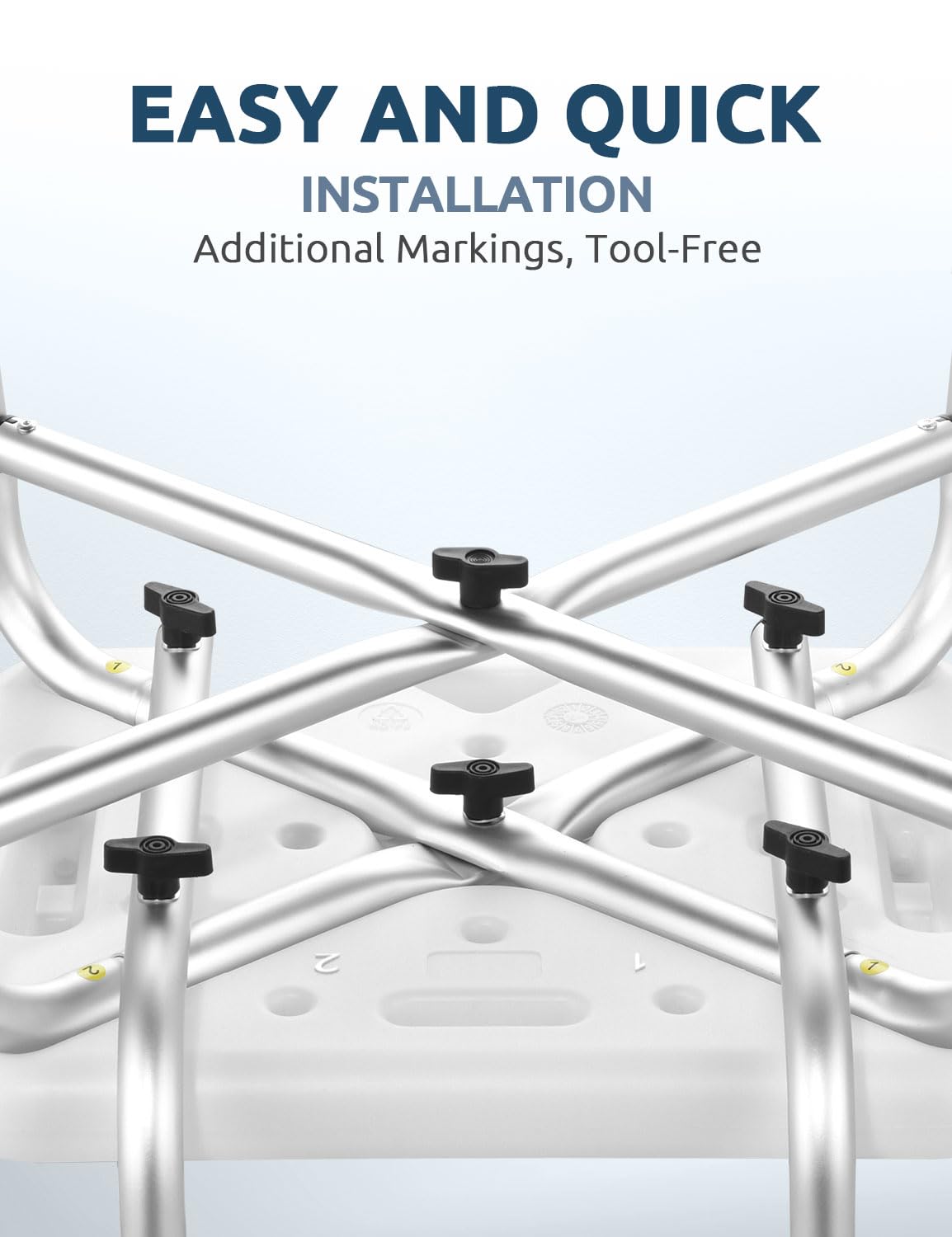 **BRITULIF Adjustable Shower Chair for Elderly & Disabled – 6 Height Options, Durable Aluminum Tubing – Safe Bath Seat for Seniors & Adults – Ideal for Bathroom Safety & Mobility Assistance**    *(Use Cases: Perfect for elderly care, post-surgery recovery, disability support, and safe bathing at home.)*
