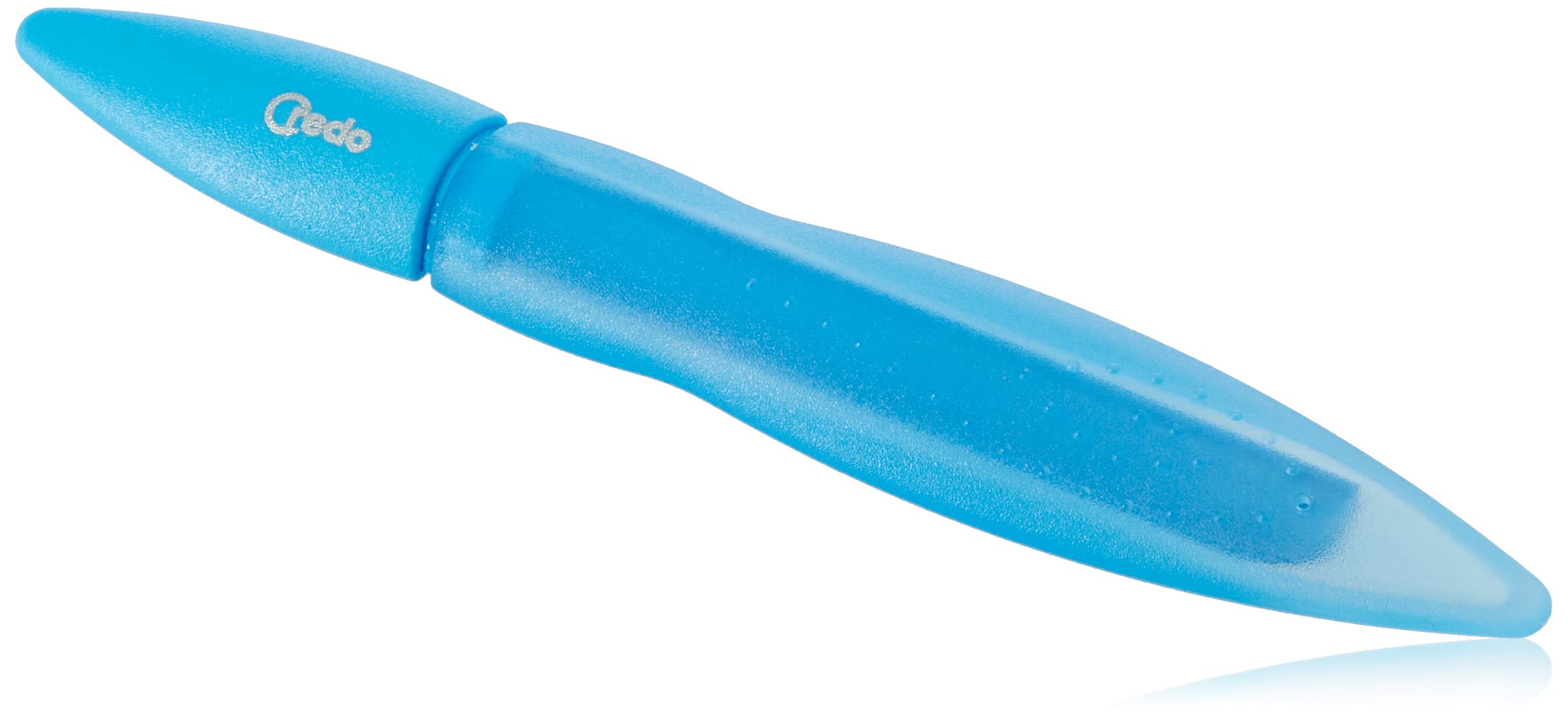 Credo Solingen Ceramic Nail File - Yellow Pop Art Design for Professional Manicures & Pedicures - Perfect for Home, Salon, and Travel Nail Care