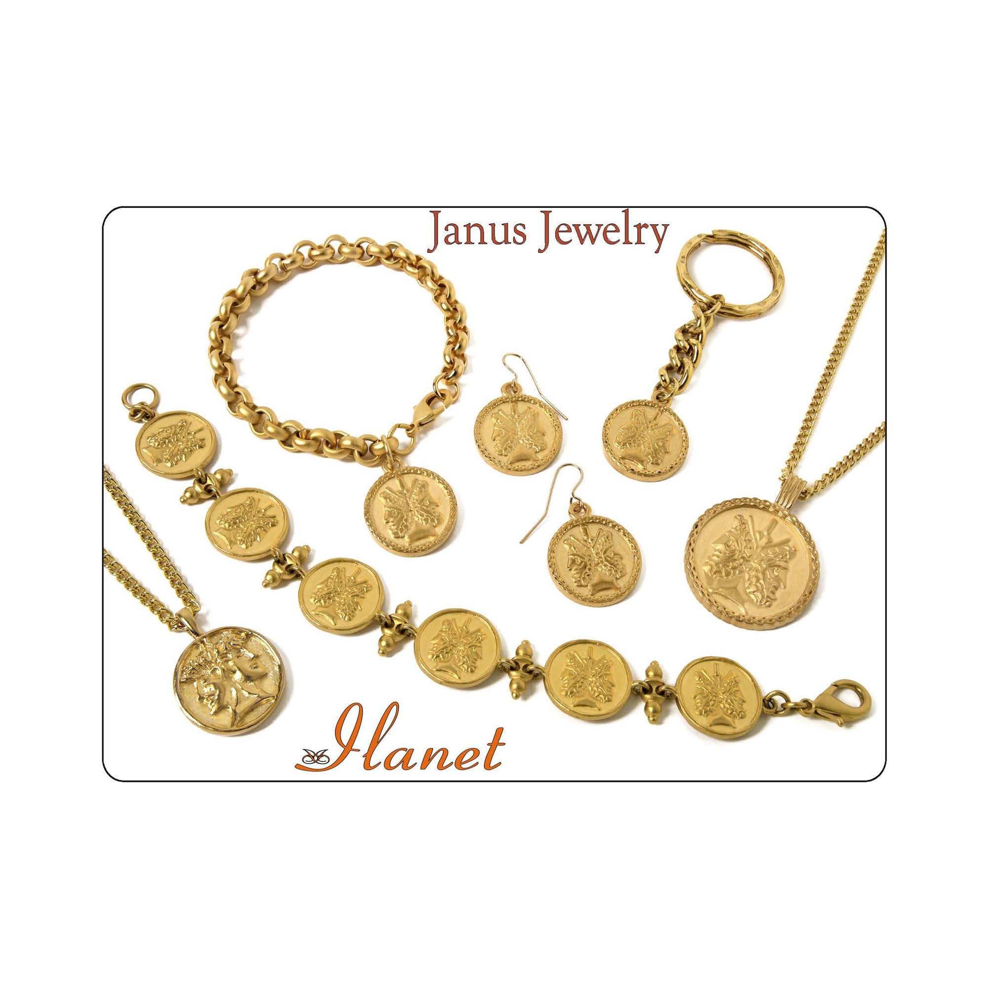 Janus 2-Sided Charm Bracelet - ILANET Museum Collection, Handmade in USA | Perfect for Gift Giving, Special Occasions & Jewelry Collectors