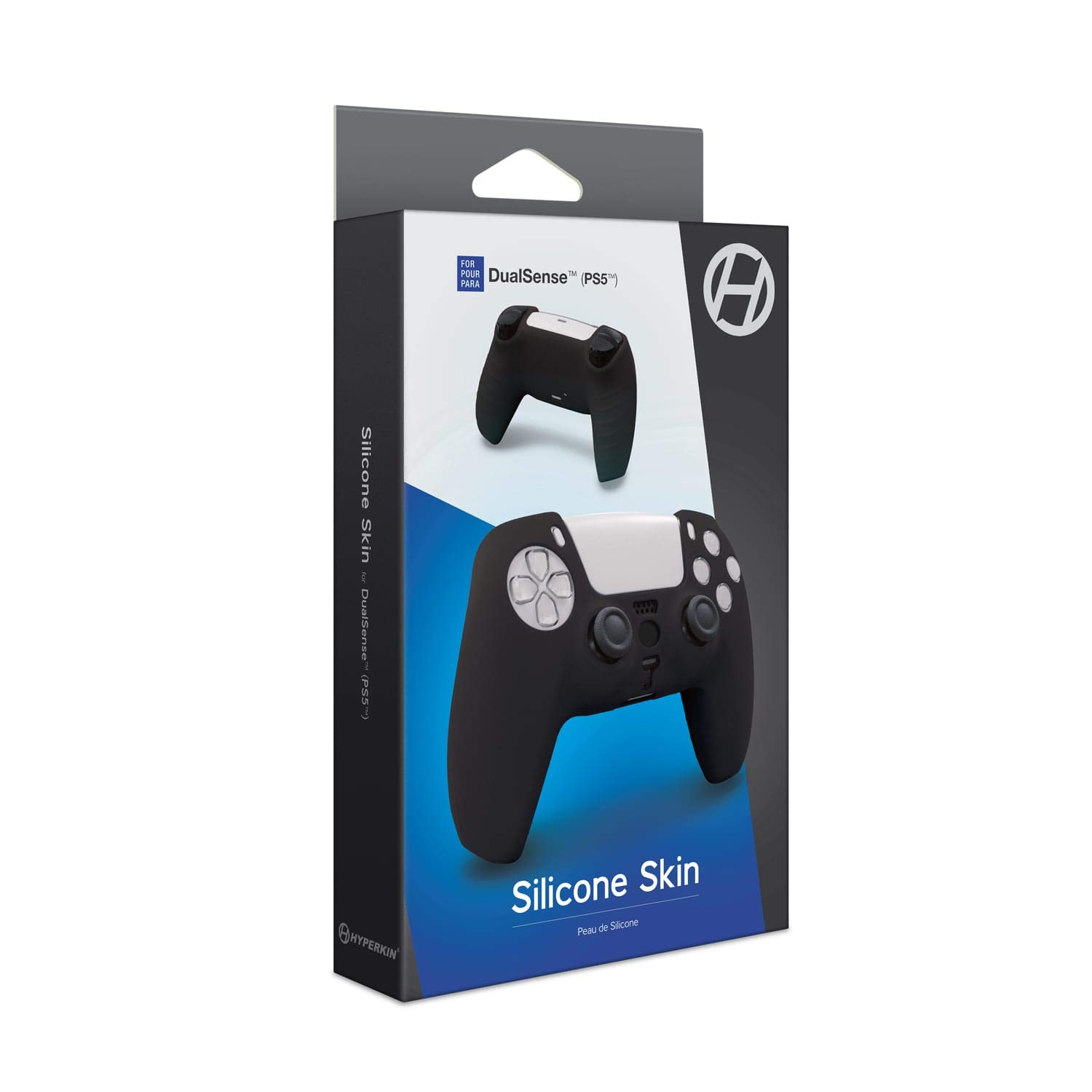 Hyperkin Silicone Skin Cover for PS5 DualSense Controller - Protective Grip Case (Black) - Compatible with PlayStation 5 - Perfect for Gaming, Travel & Dust Protection