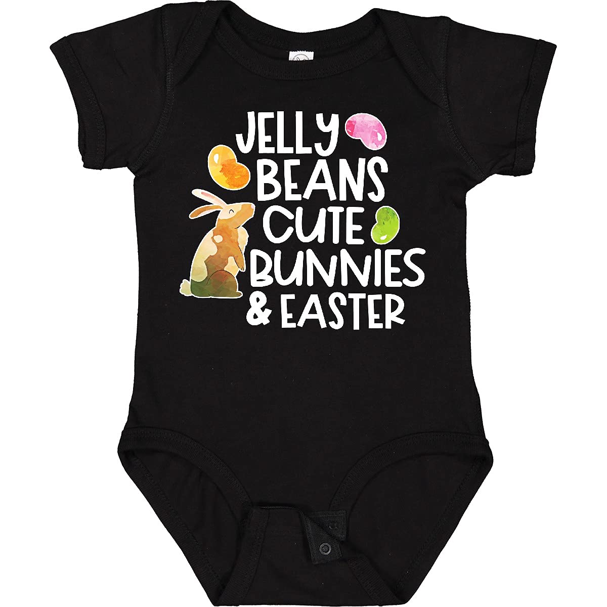 Inktastic Jelly Beans Cute Bunnies Easter Baby Bodysuit - Adorable Bunny Print Onesie for Newborns & Infants | Perfect for Easter Outfits, Spring Photoshoots & Baby Showers