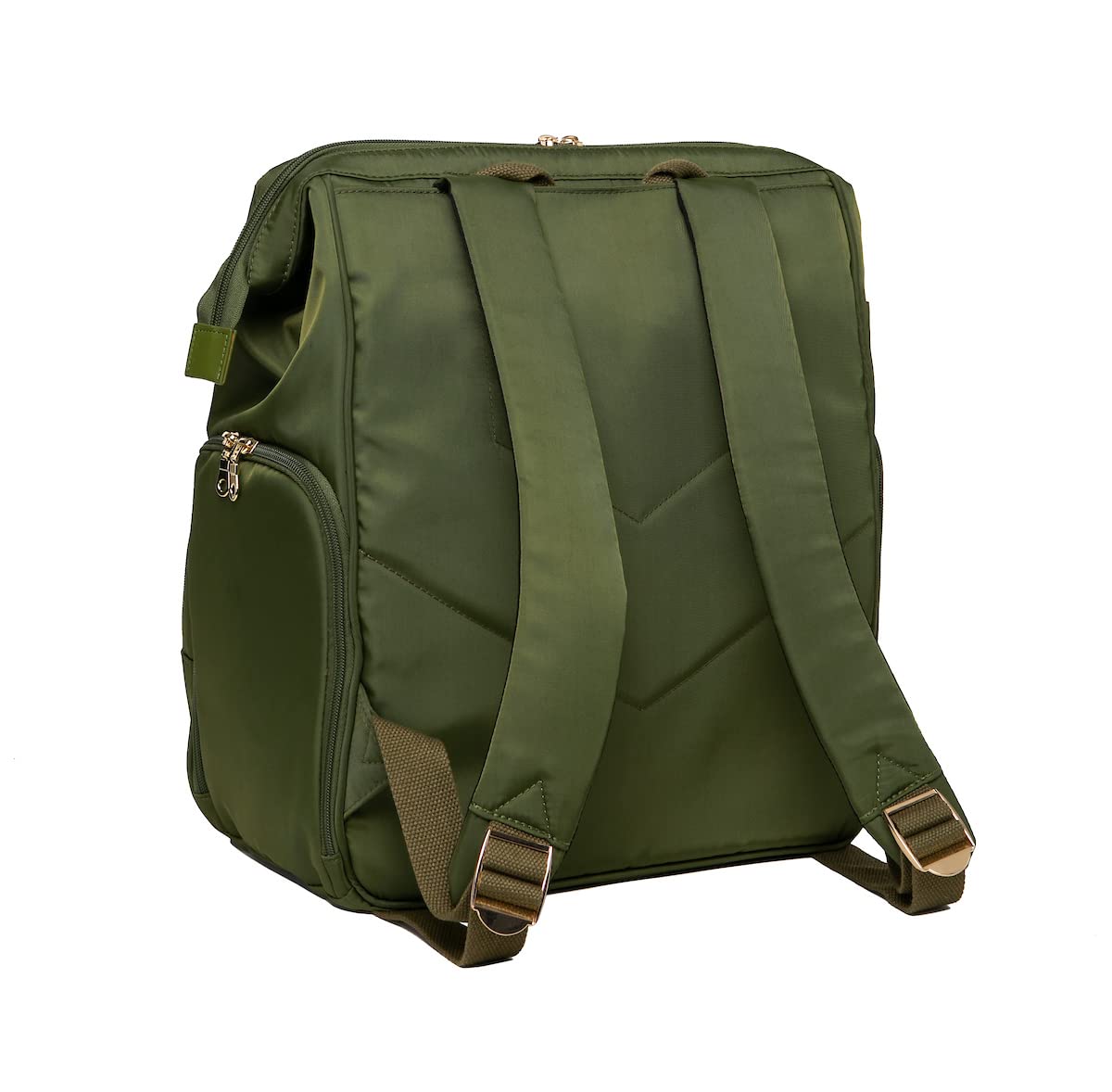 Sarah Wells Norah Breast Pump Backpack - Olive Green, Stylish & Functional Diaper Bag for Working Moms, Perfect for Office, Travel & On-the-Go Pumping