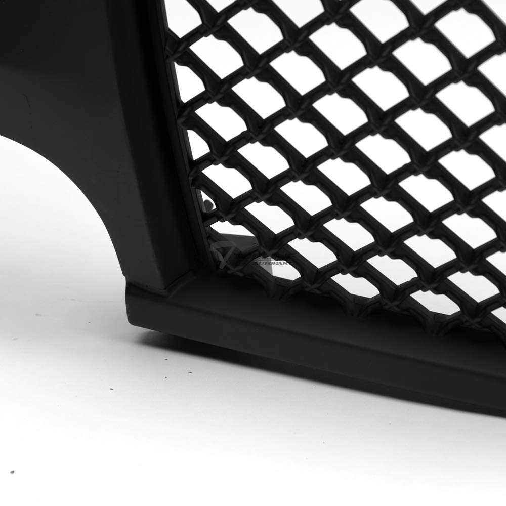 1999-2002 Chevy Silverado 1500 2500 & 2000-2006 Tahoe Suburban Matte Black Mesh Front Bumper Grill Replacement | Heavy Duty Truck Grille Upgrade | Off-Road Protection & Custom Styling  (Note: I removed the product code as it's not SEO-friendly and reorganized the title with proper vehicle model years, added descriptive terms like 