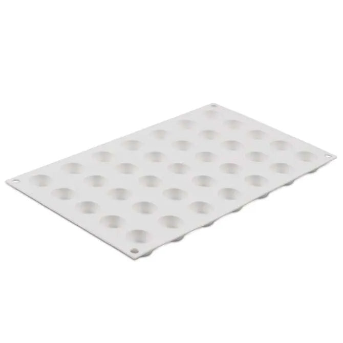 Micro Flex Round 5 Silicone Mold - 35 Cavity Silicone Candy & Chocolate Molds for Baking, DIY Crafts, and Soap Making - Perfect for Cupcakes, Candies, Resin Art, and Homemade Treats