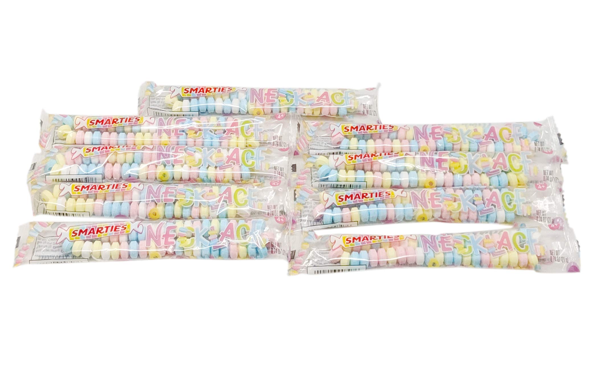 Smarties Candy Necklace - 100ct Resealable Bag - Classic Flavors for Parties & Gifts